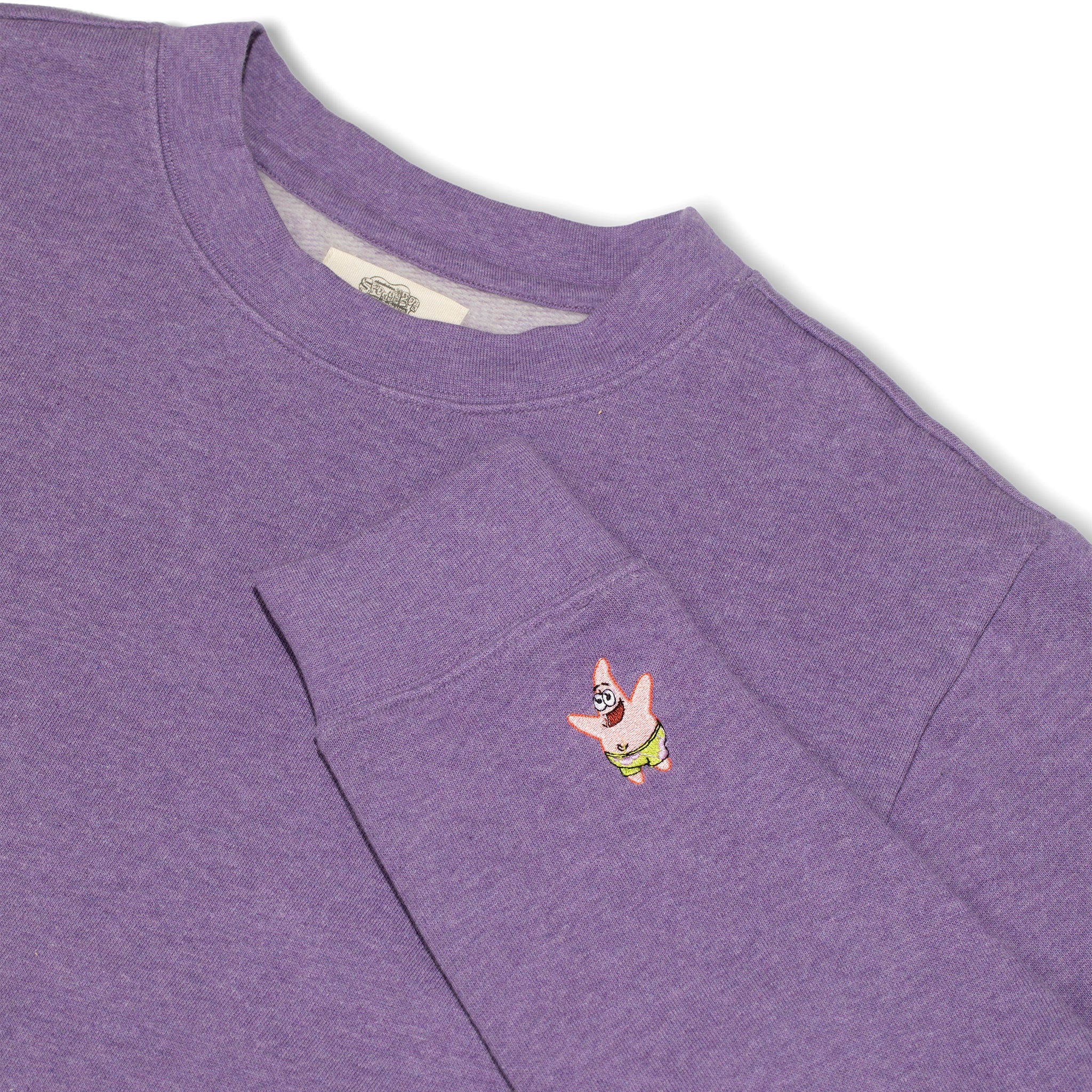 Purple organic cotton Patrick Star crewneck — Conscious Step