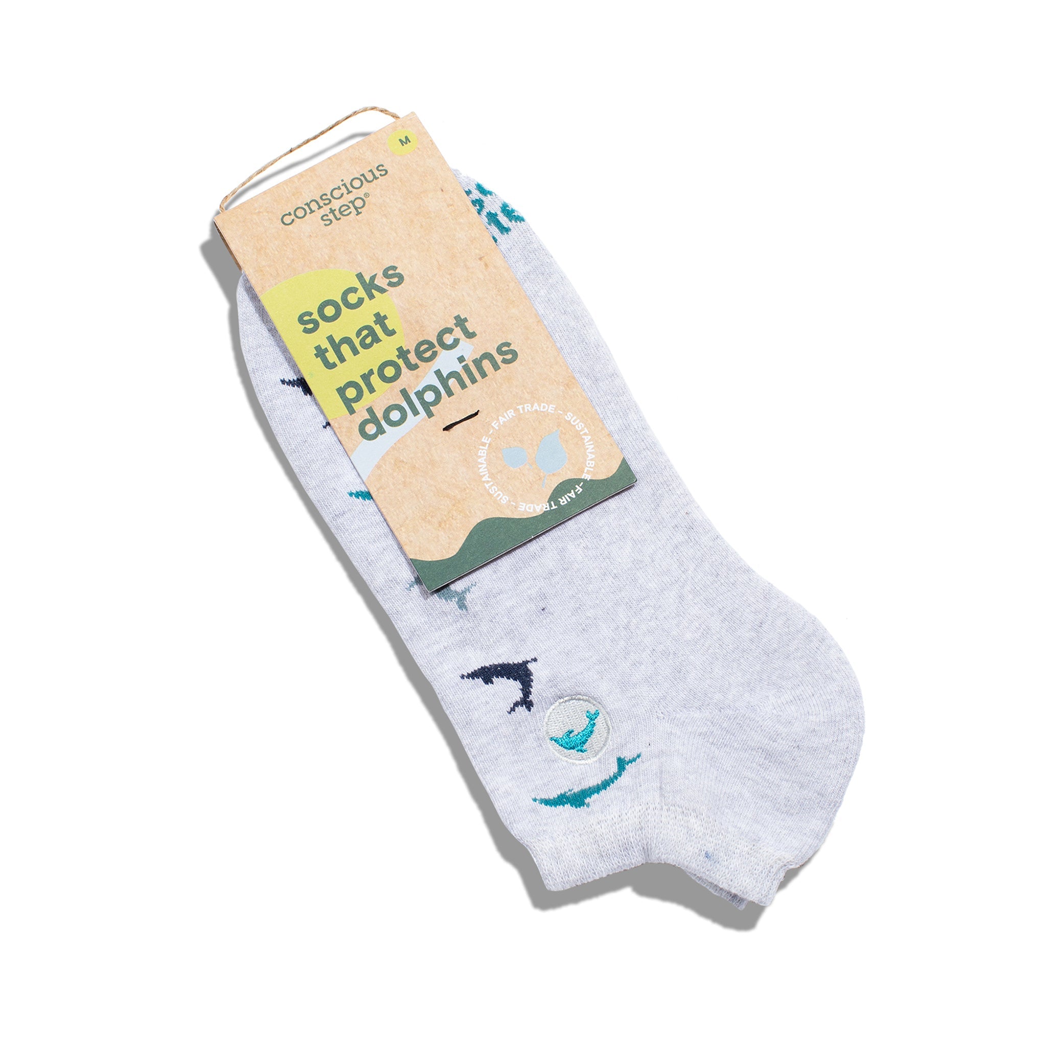 Dolphin organic cotton ankle socks — Conscious Step