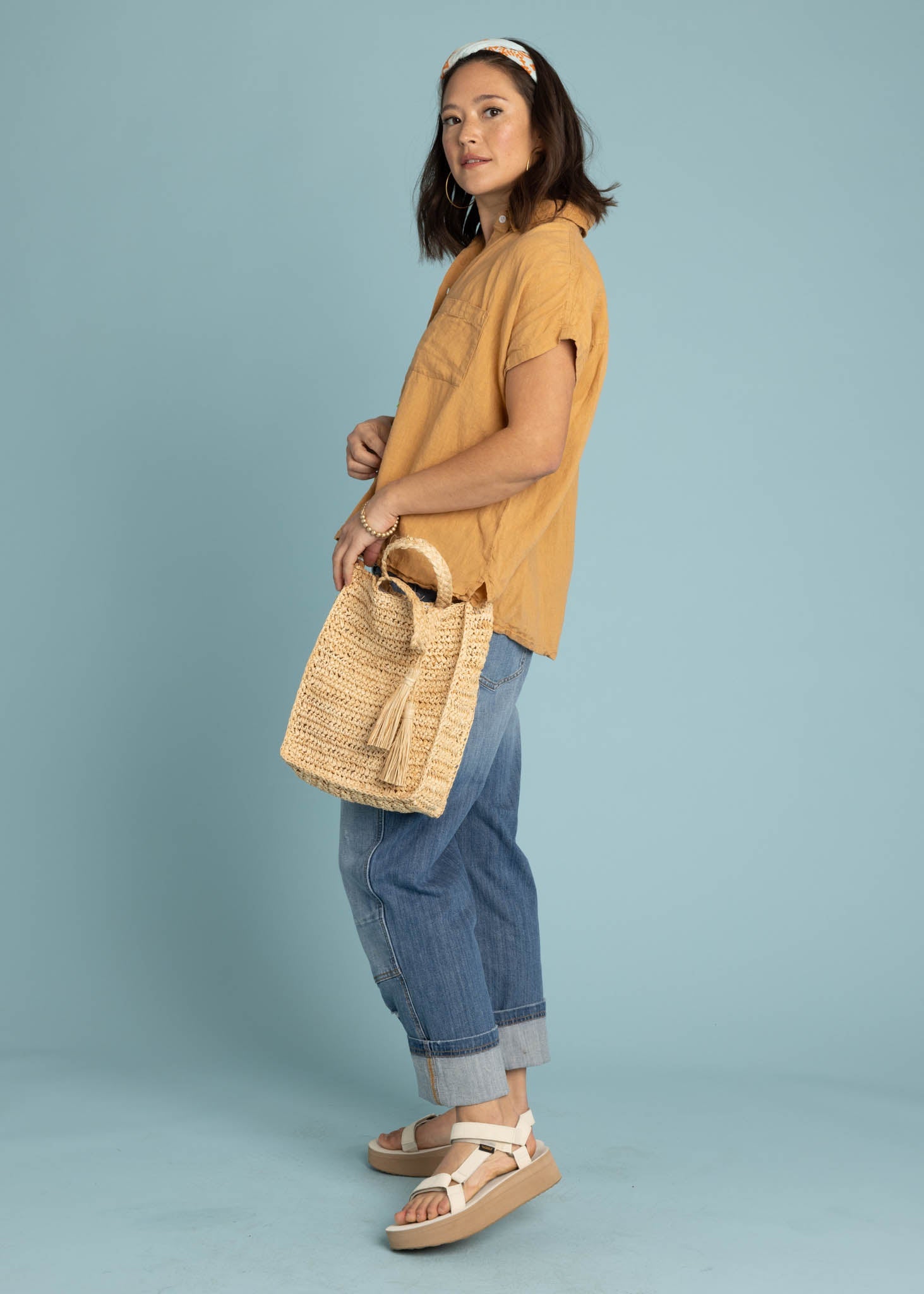 Good Boyfriend Linen Short Sleeve Shirt - Baked Clay