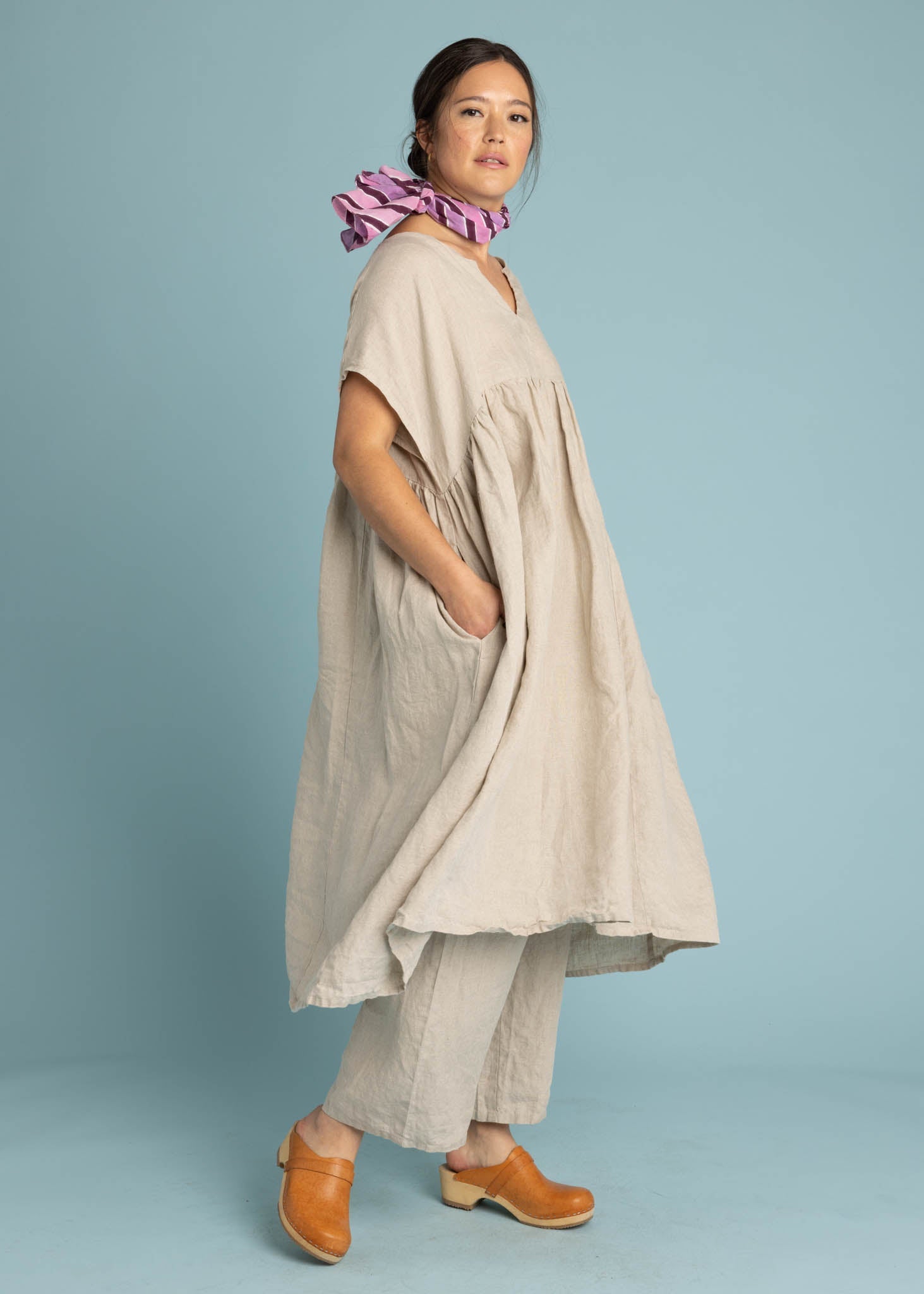 Meadow Dress - Linen Natural Flax