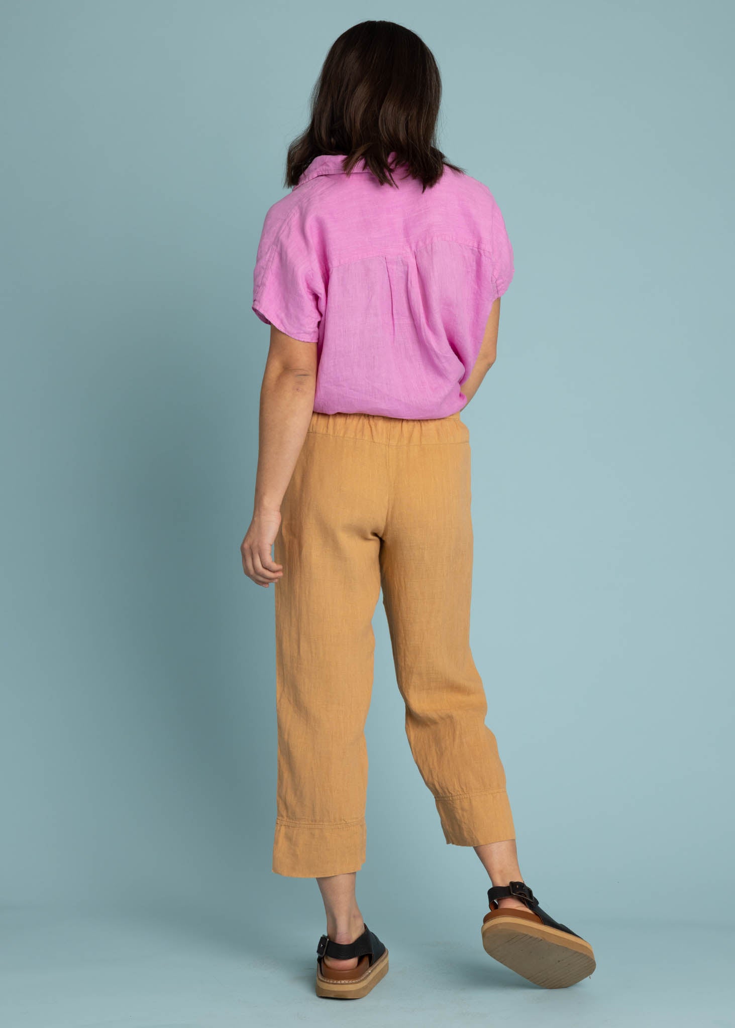 Marina Pant - Linen Baked Clay