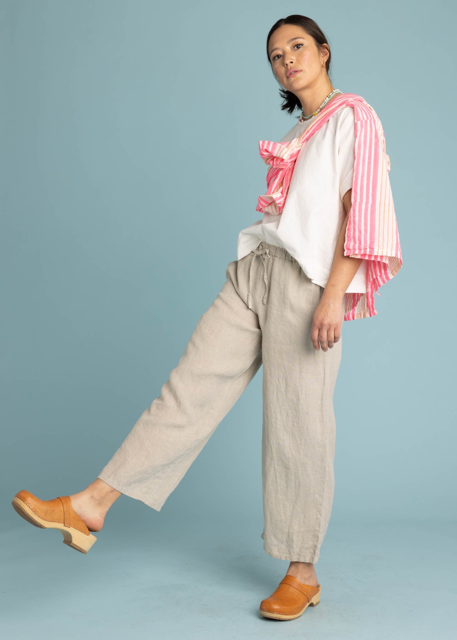 Shore Pant - Linen Natural Flax