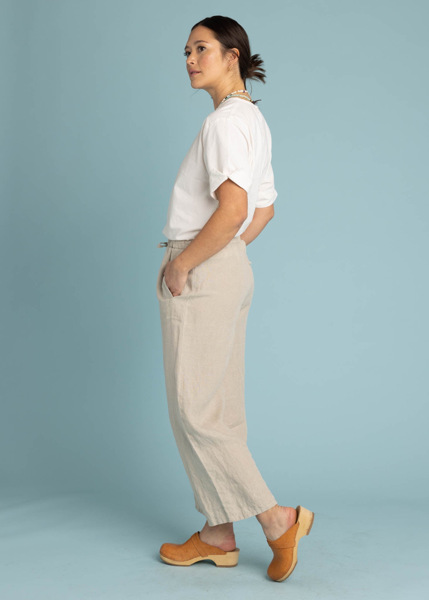 Shore Pant - Linen Natural Flax
