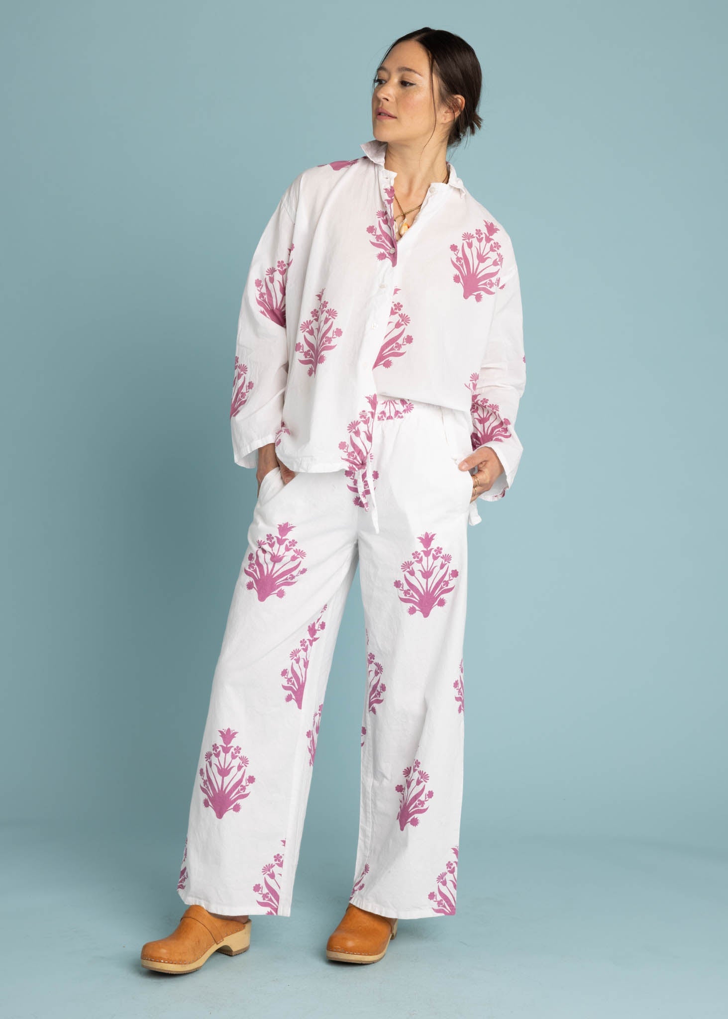 Relaxed Boyfriend Shirt - Cameo Floral Dahlia