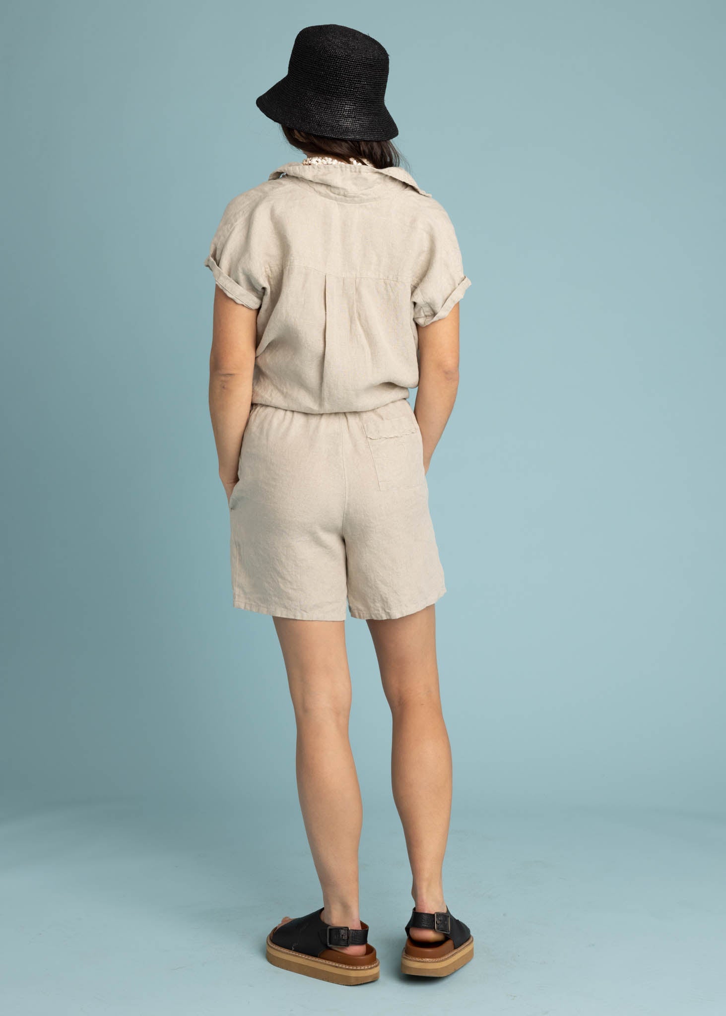 Good Boyfriend Linen Short Sleeve Shirt - Natural Flax