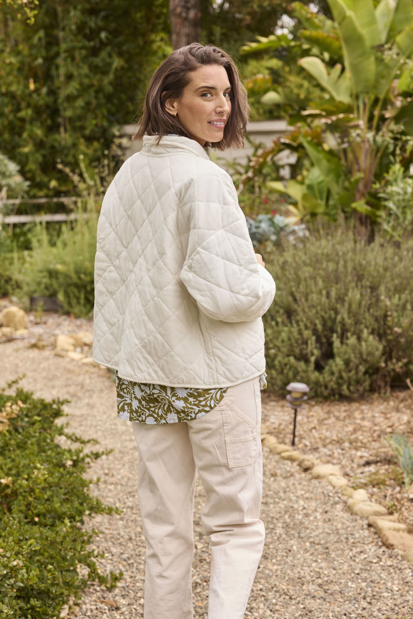 Countryside Quilted Jacket - Natural