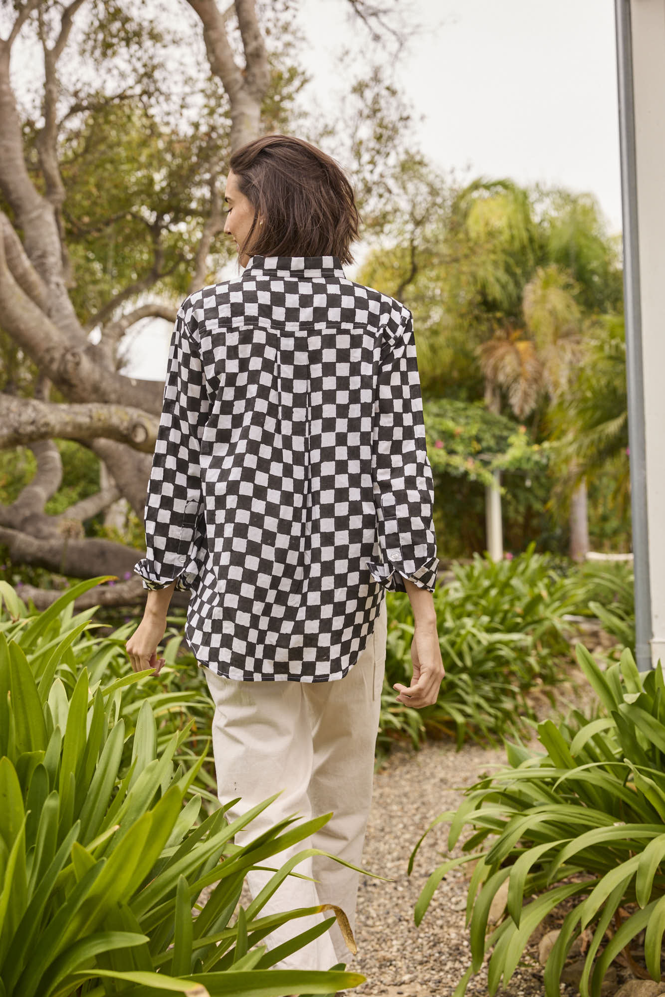 Good Boyfriend Shirt - Checkerboard Black