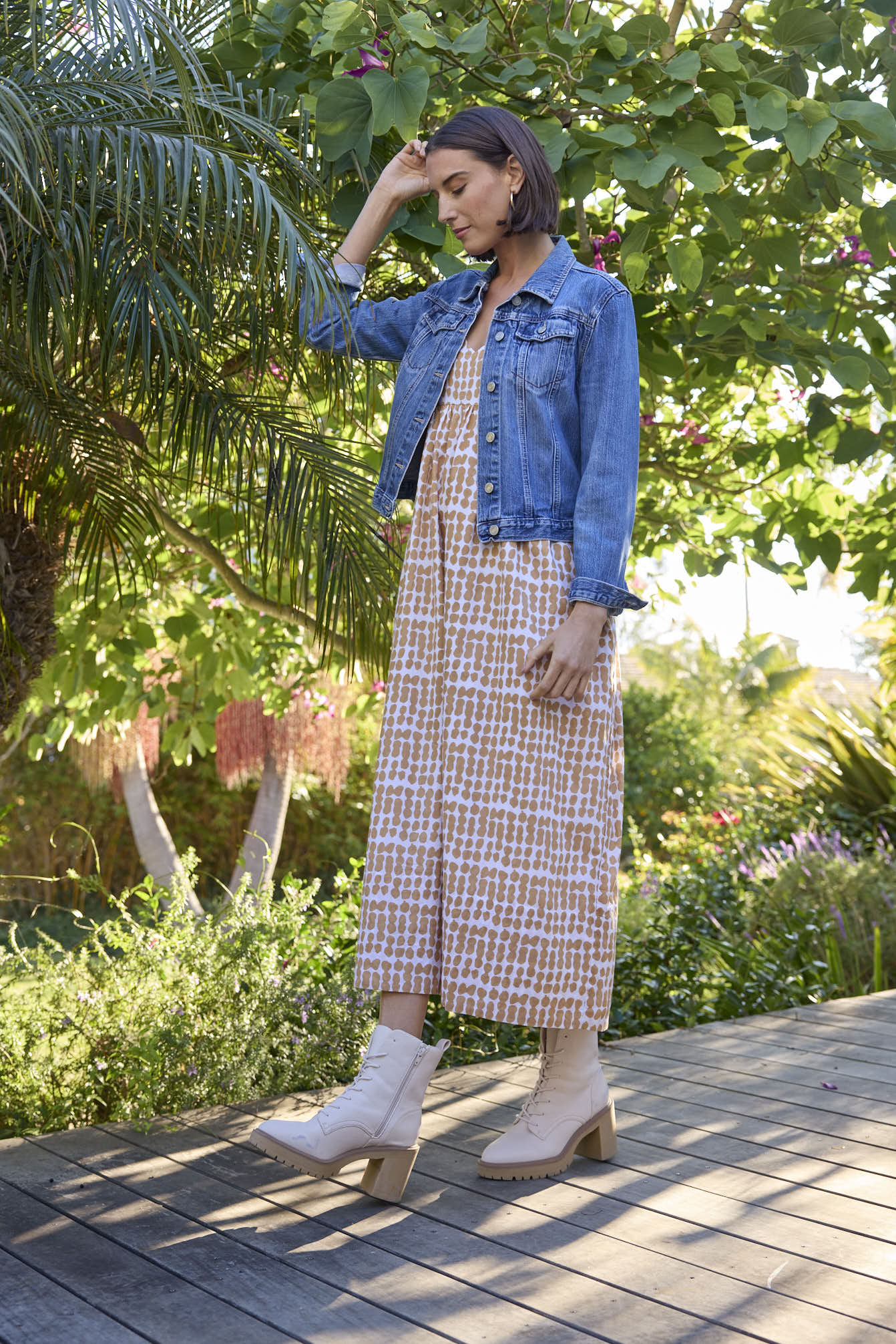 Hamptons Dress - Messy Dot Baked Clay