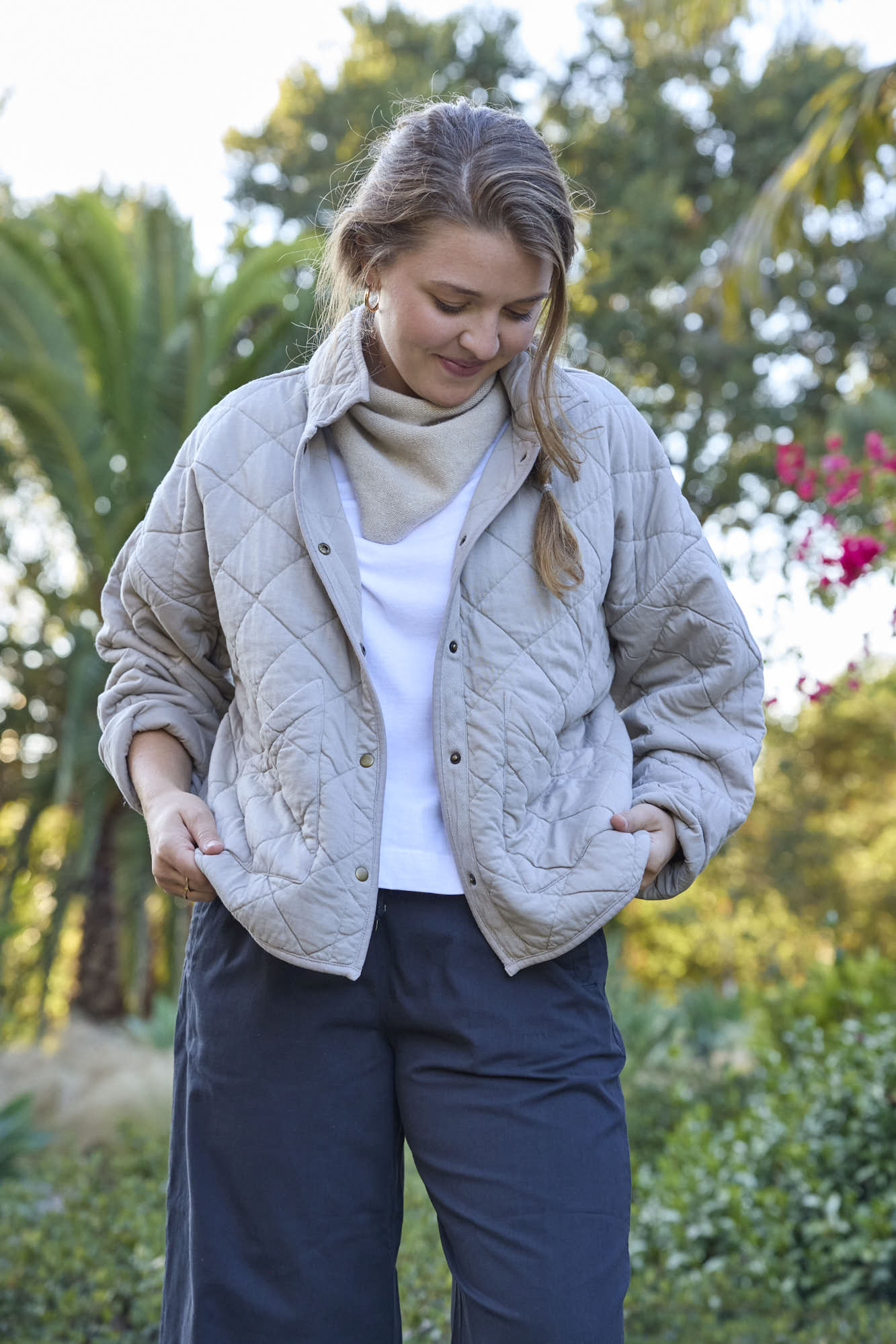 Countryside Quilted Jacket - Pebble