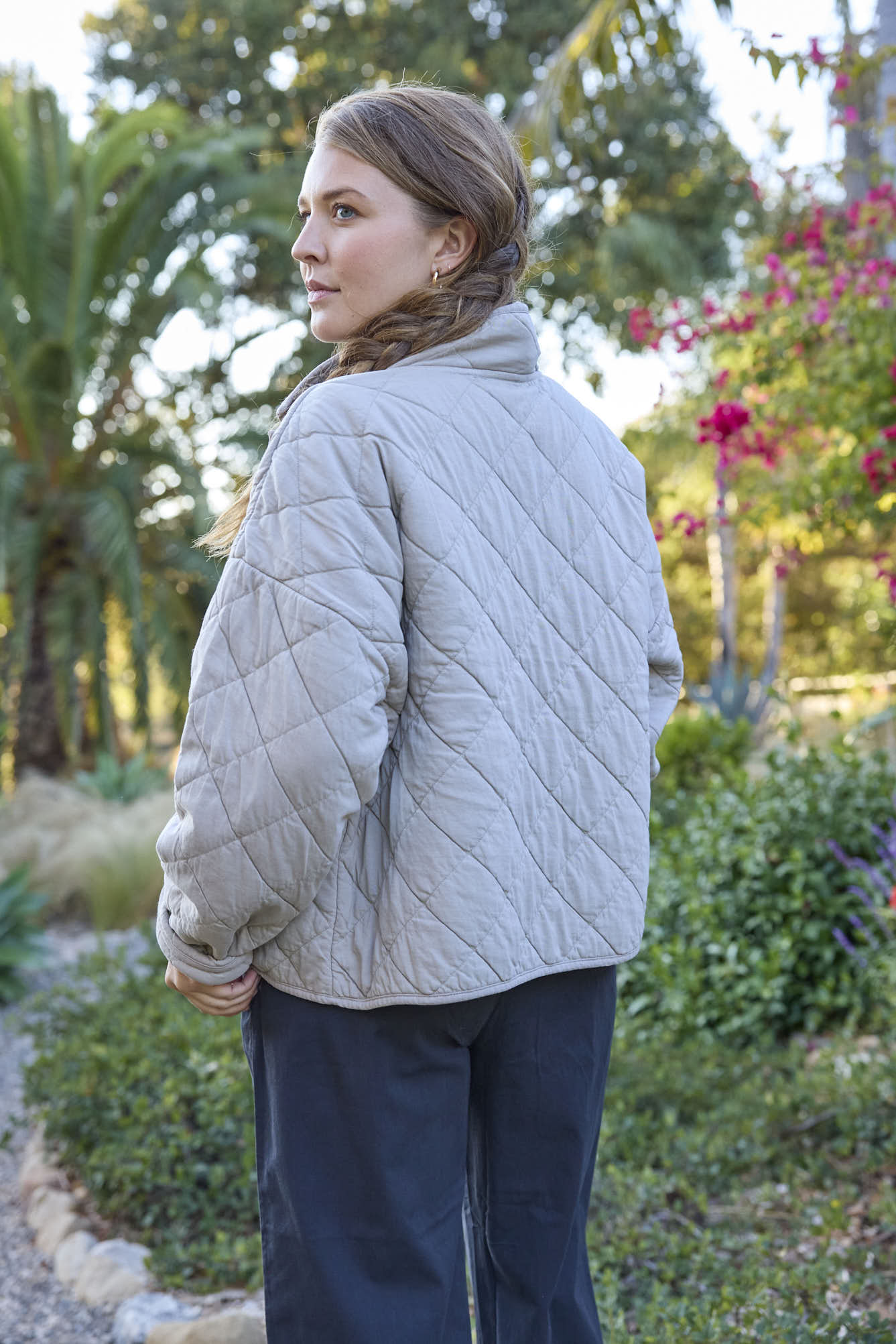 Countryside Quilted Jacket - Pebble