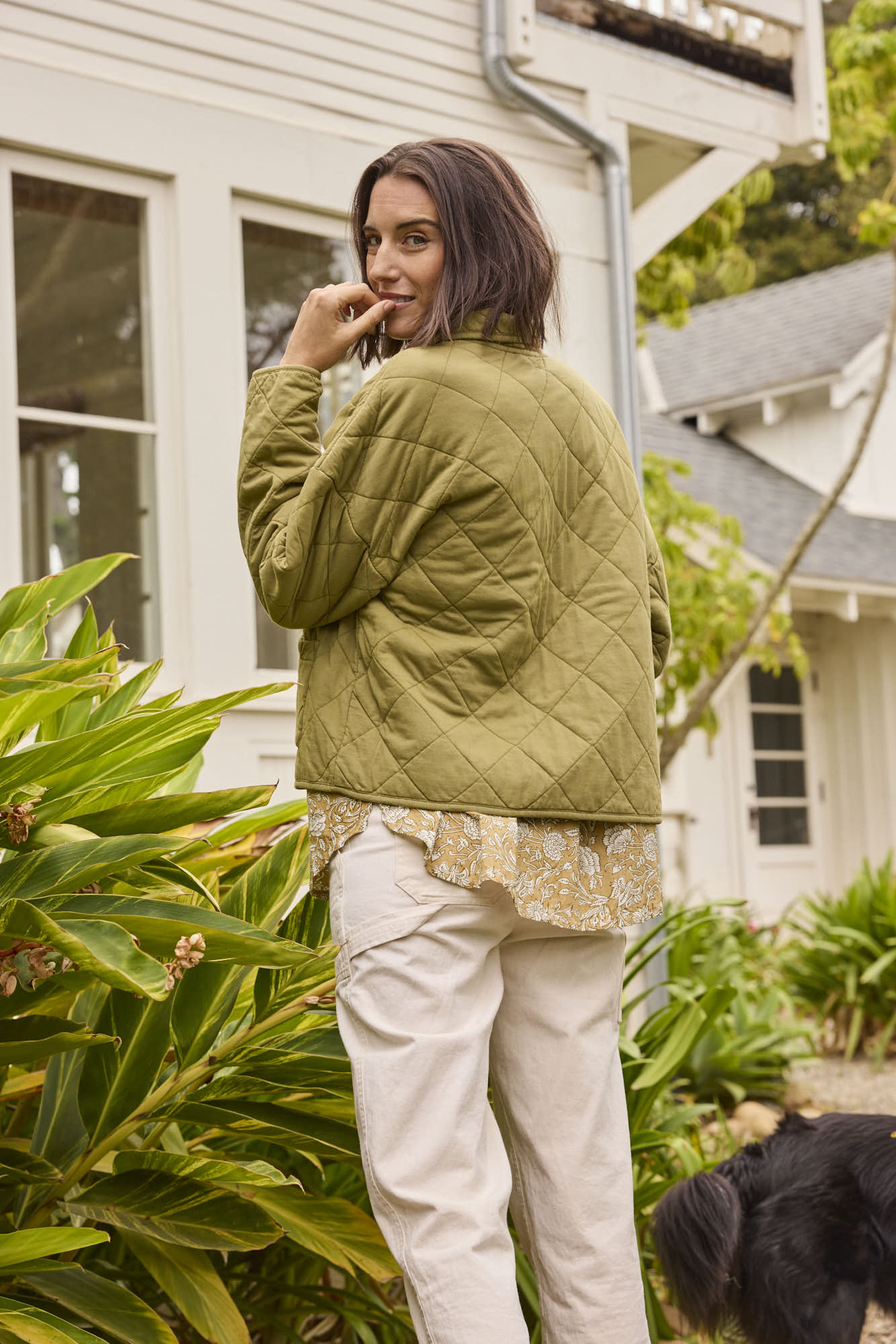 Countryside Quilted Jacket - Olive Oil