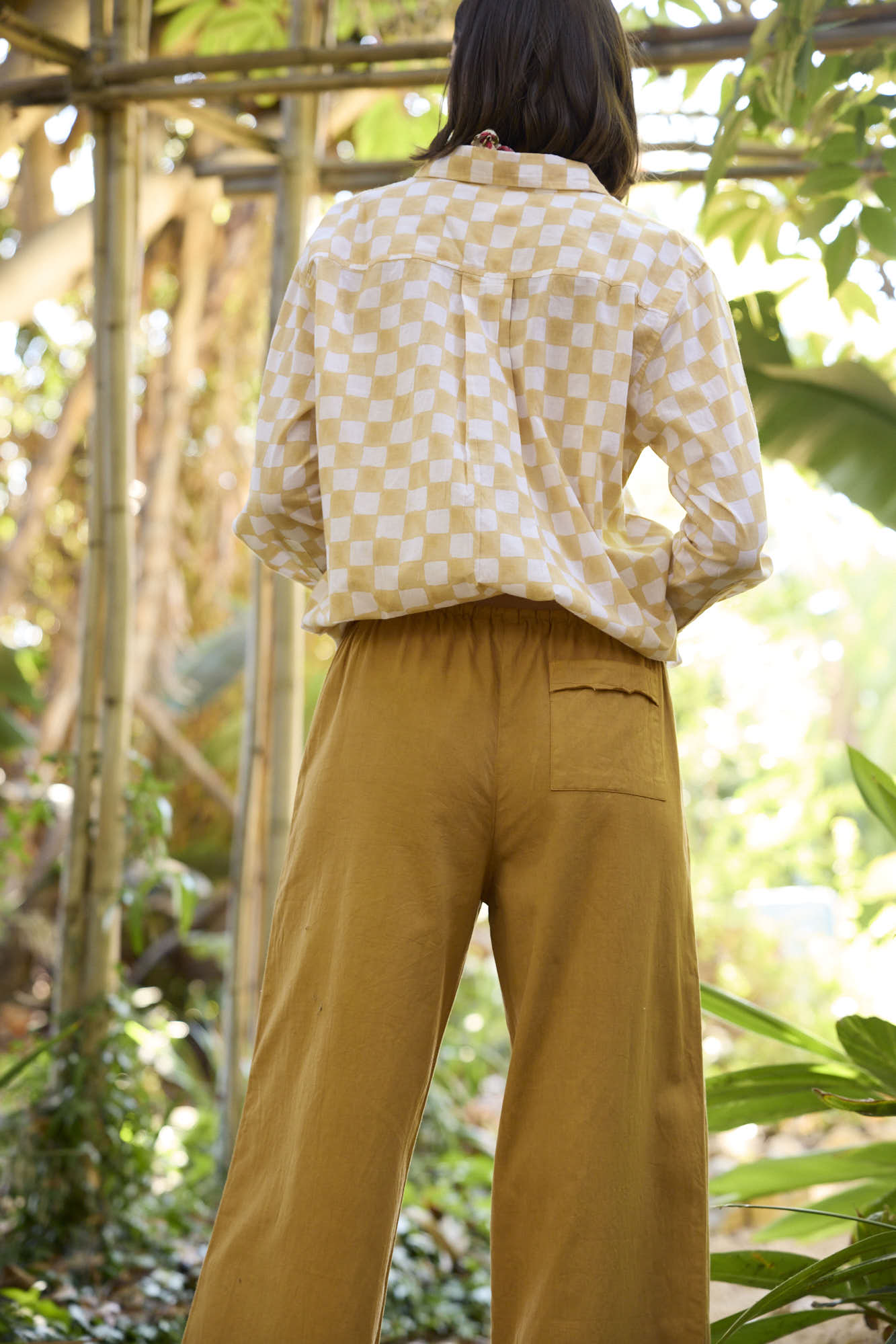 Good Boyfriend Shirt - Checkerboard Natural
