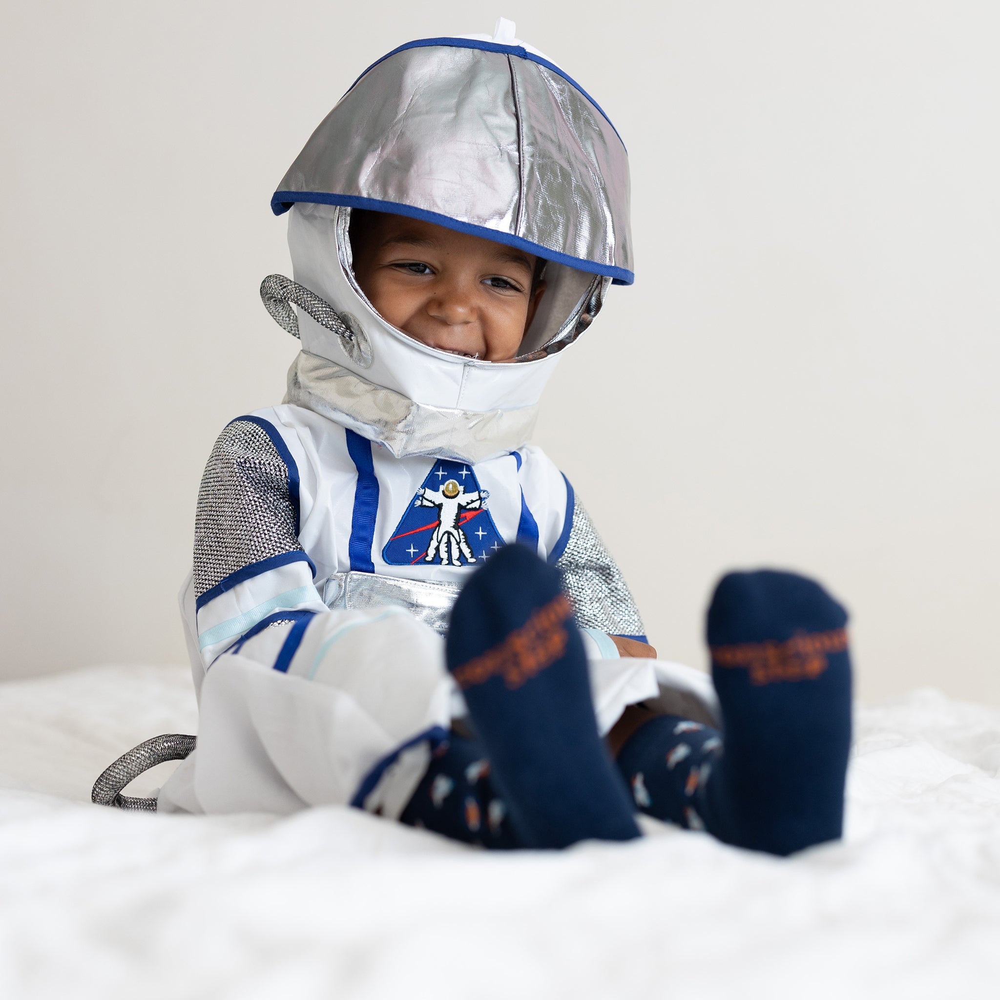 Kids Socks that Support Space Exploration gift box — organic cotton kids' socks: rocket, constellation & galaxy