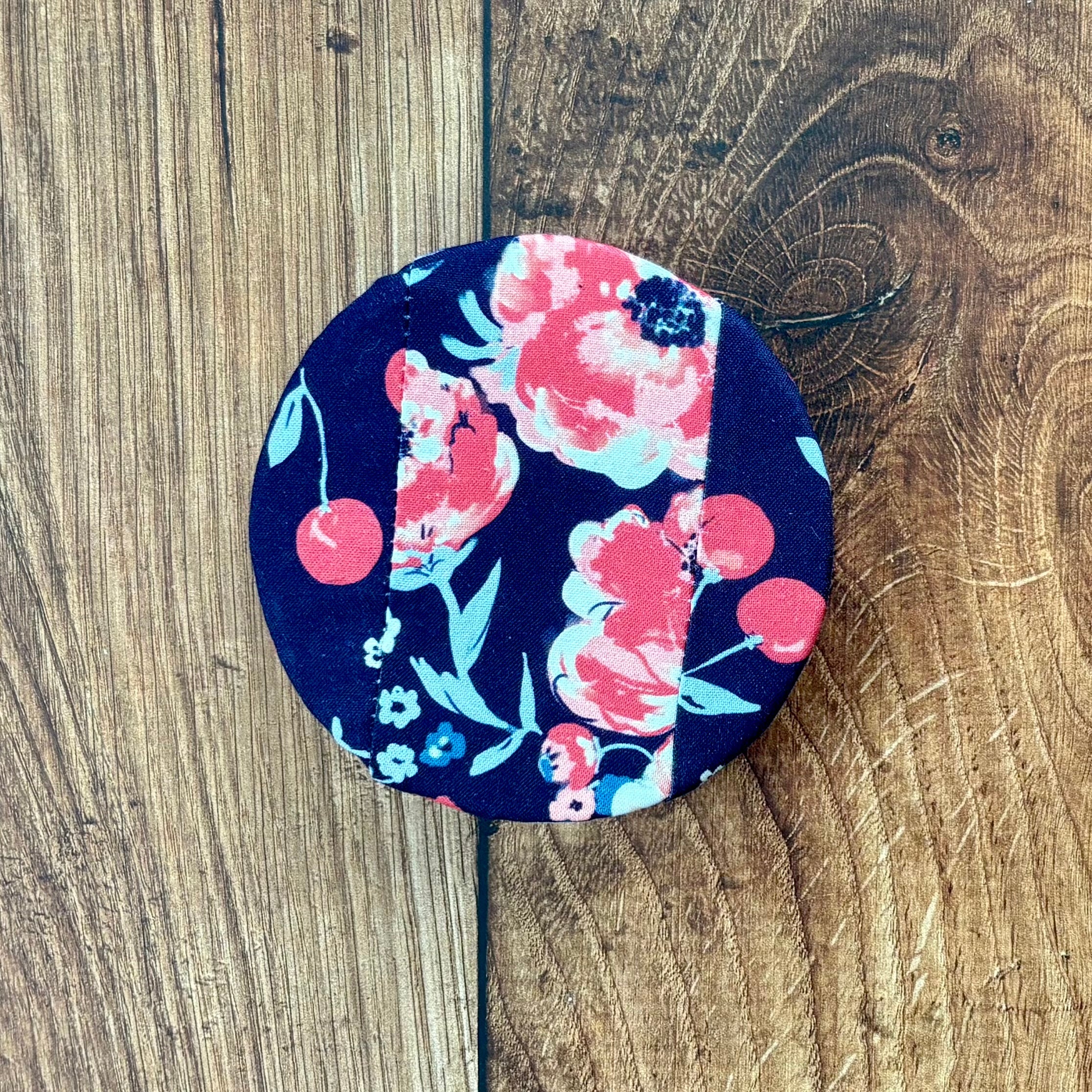Handmade cotton jar cover by Five Oaks Farm — reusable, plastic-free