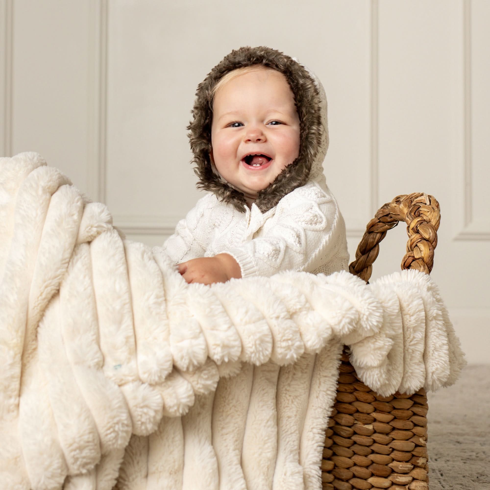 Faux Fur Hooded One Piece