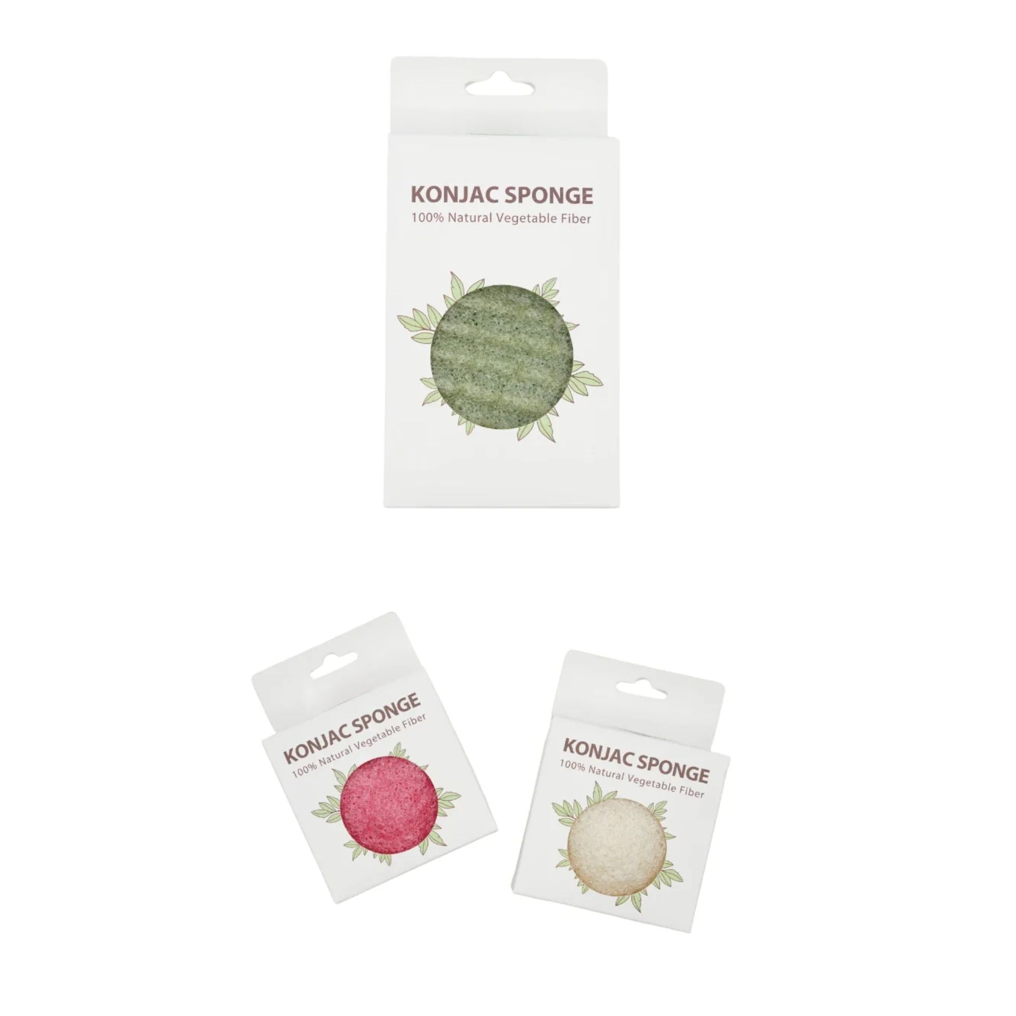 Facial & Body Cleansing Sponges, Compostable & Eco Friendly. Cellulose or Konjac