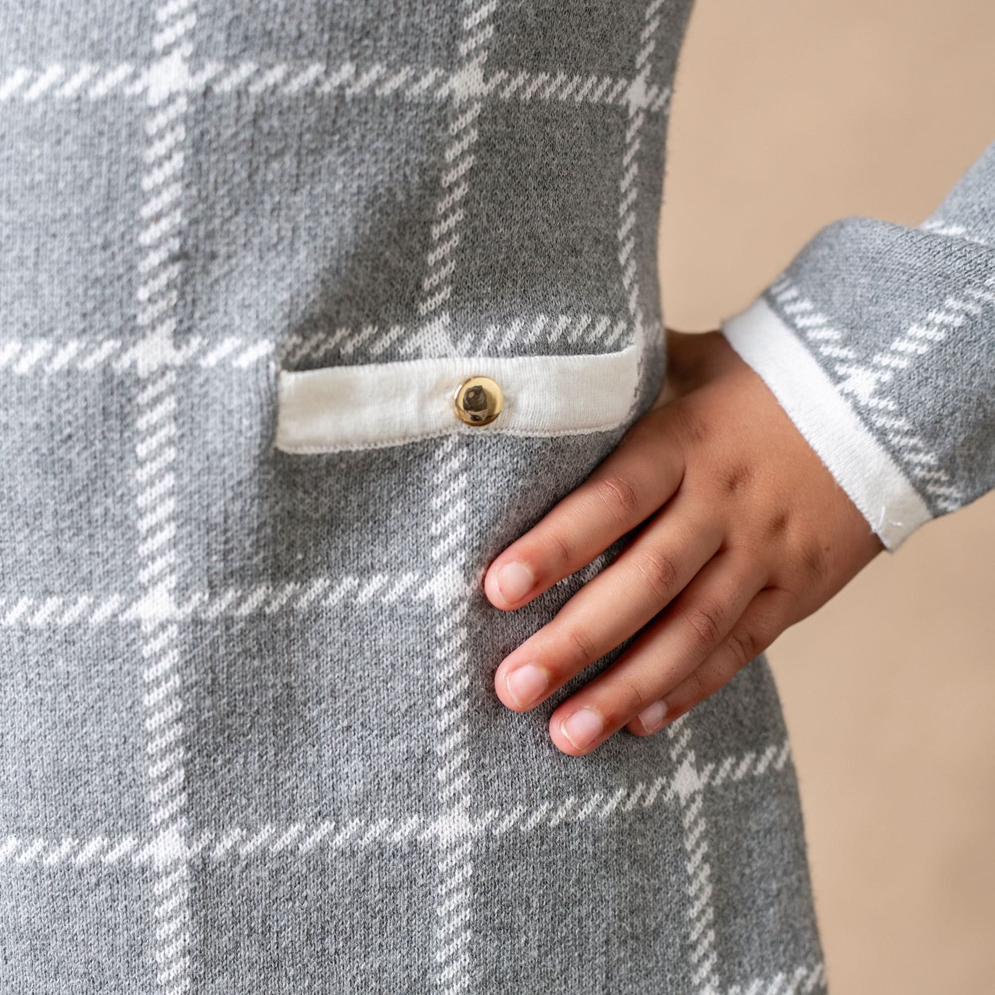 Bow Detail Sweater Dress - Baby