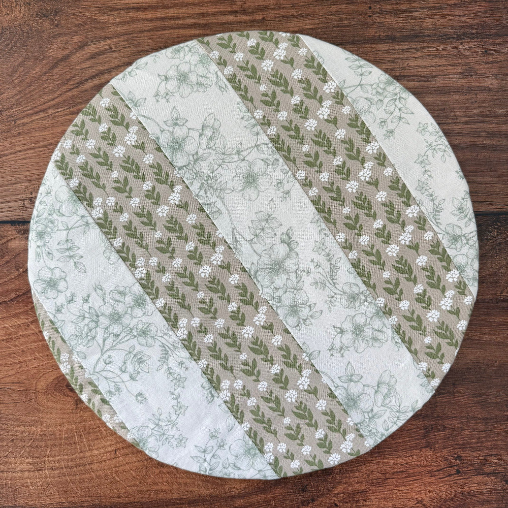 Medium cotton bowl & banneton cover — reusable, plastic-free, Five Oaks Farm