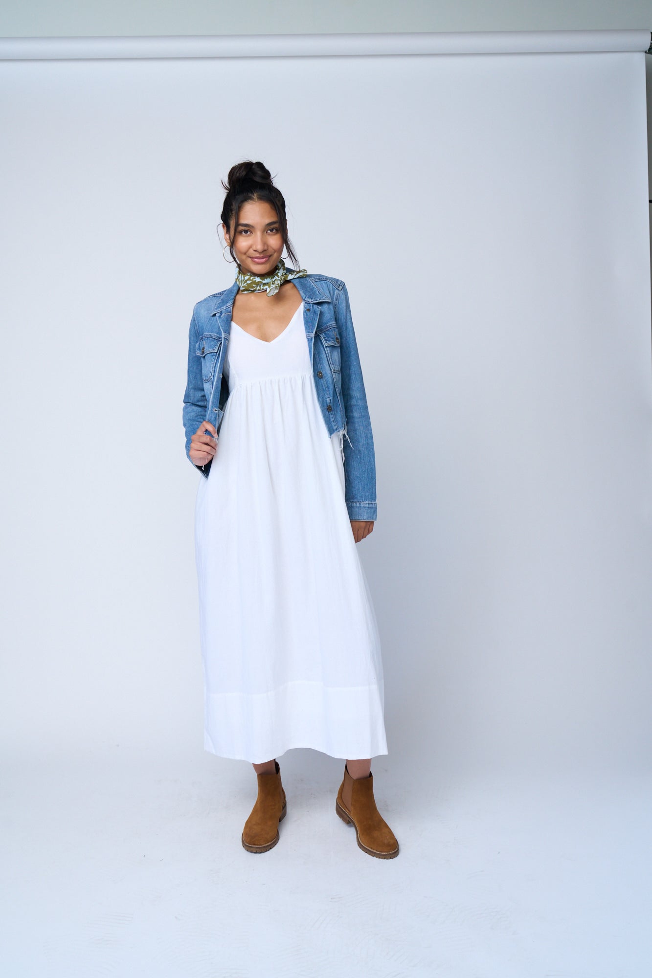 Hamptons Dress - Natural White