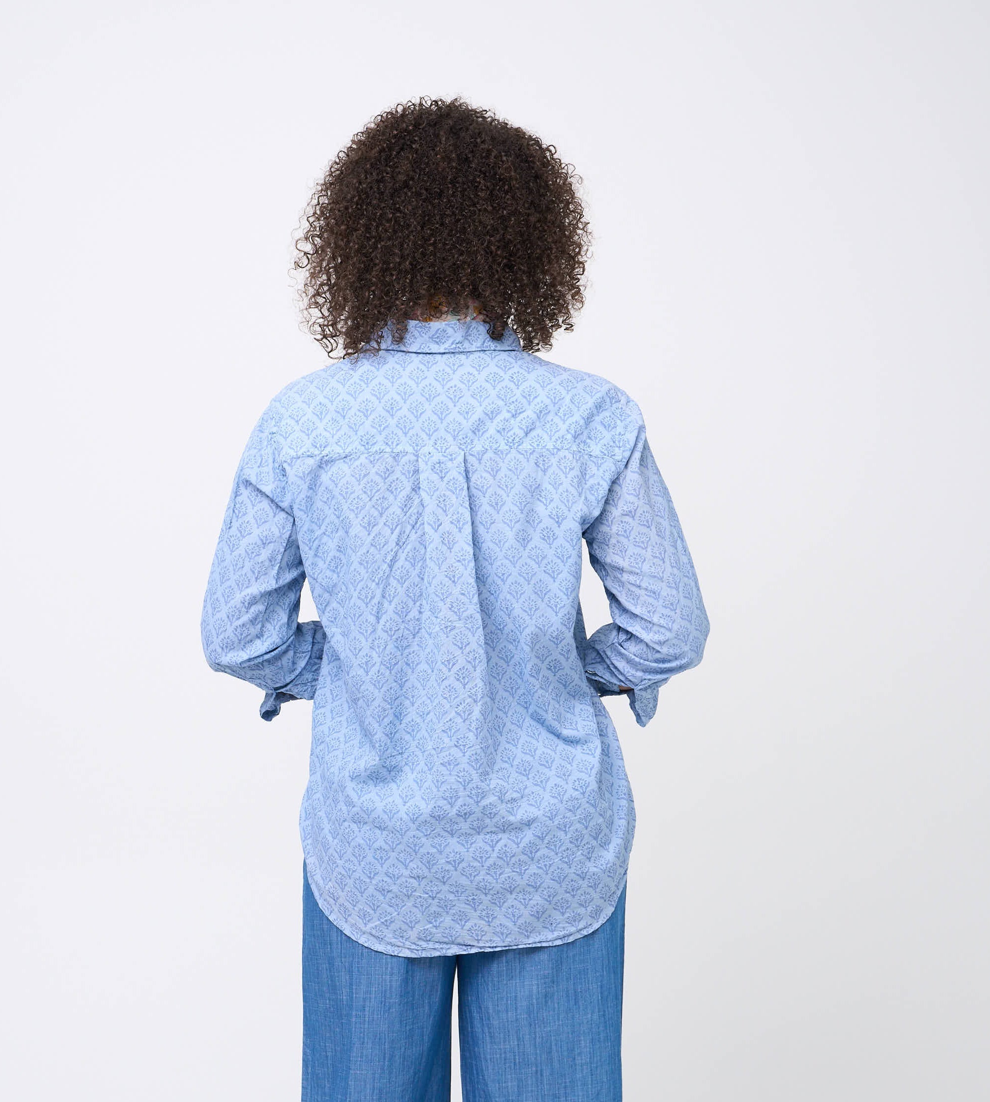 Good Boyfriend Shirt - Sunflower Overdye Cornflower Blue