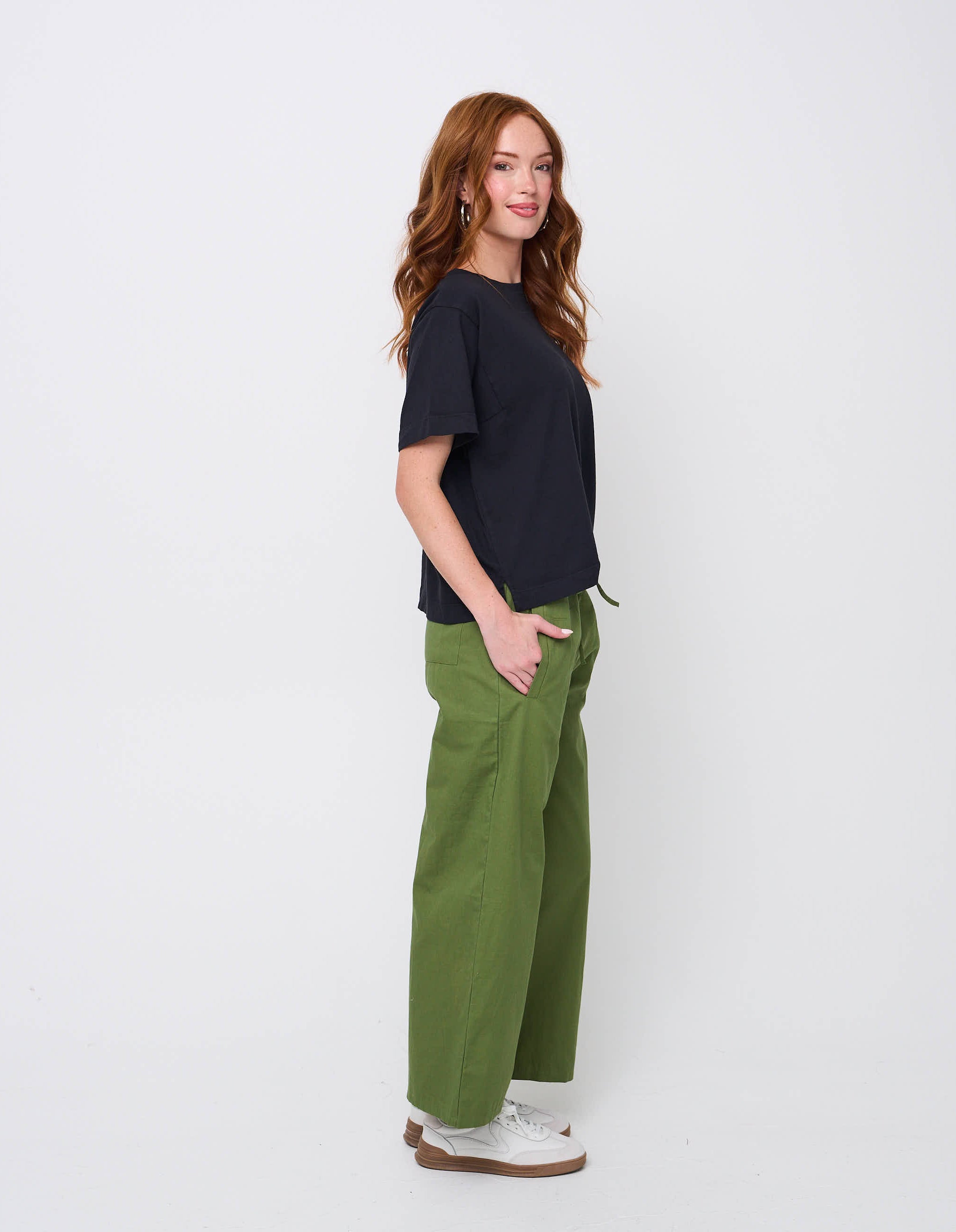 Shore Pant - Olive Twill
