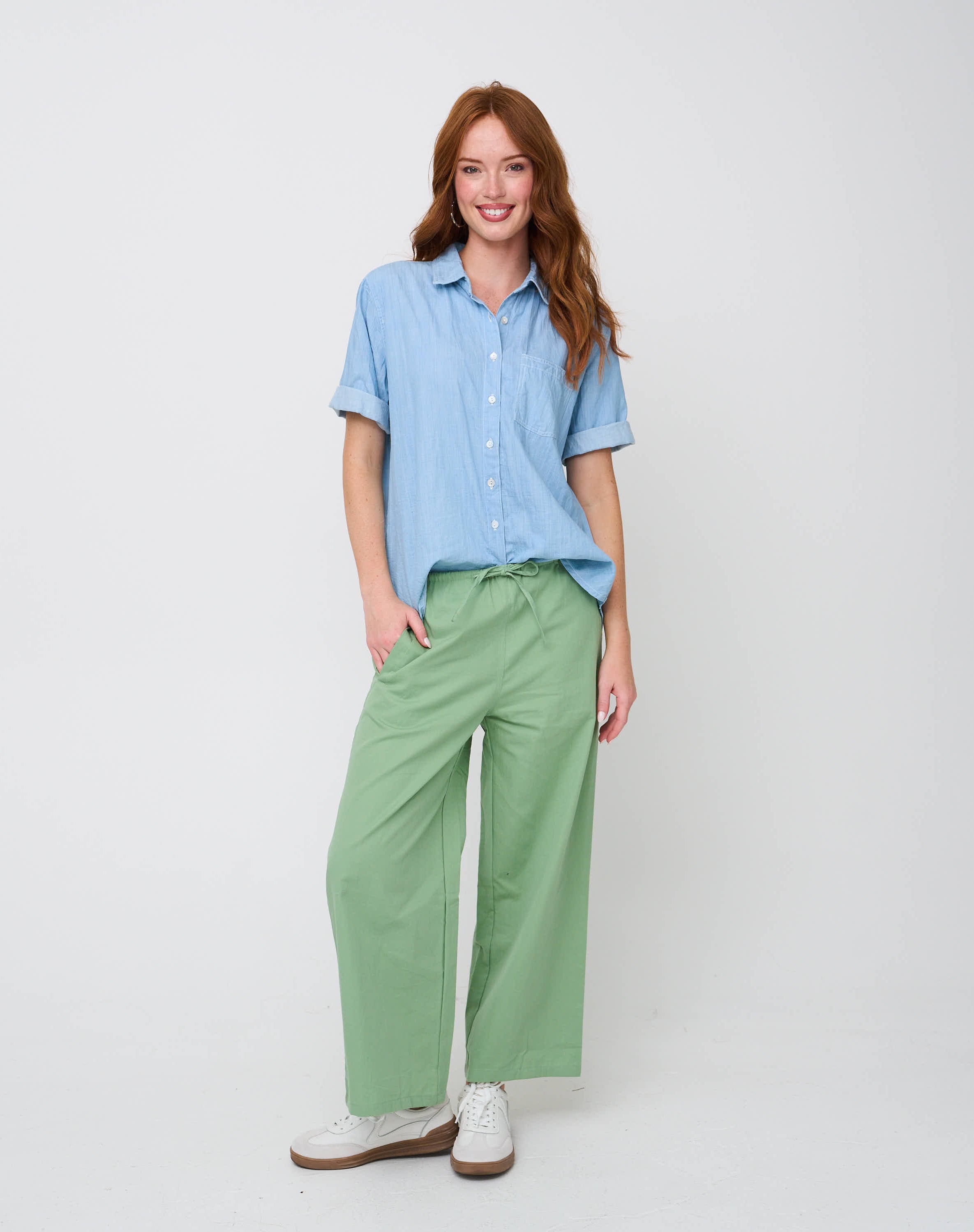 Shore Pant - Watercress Twill