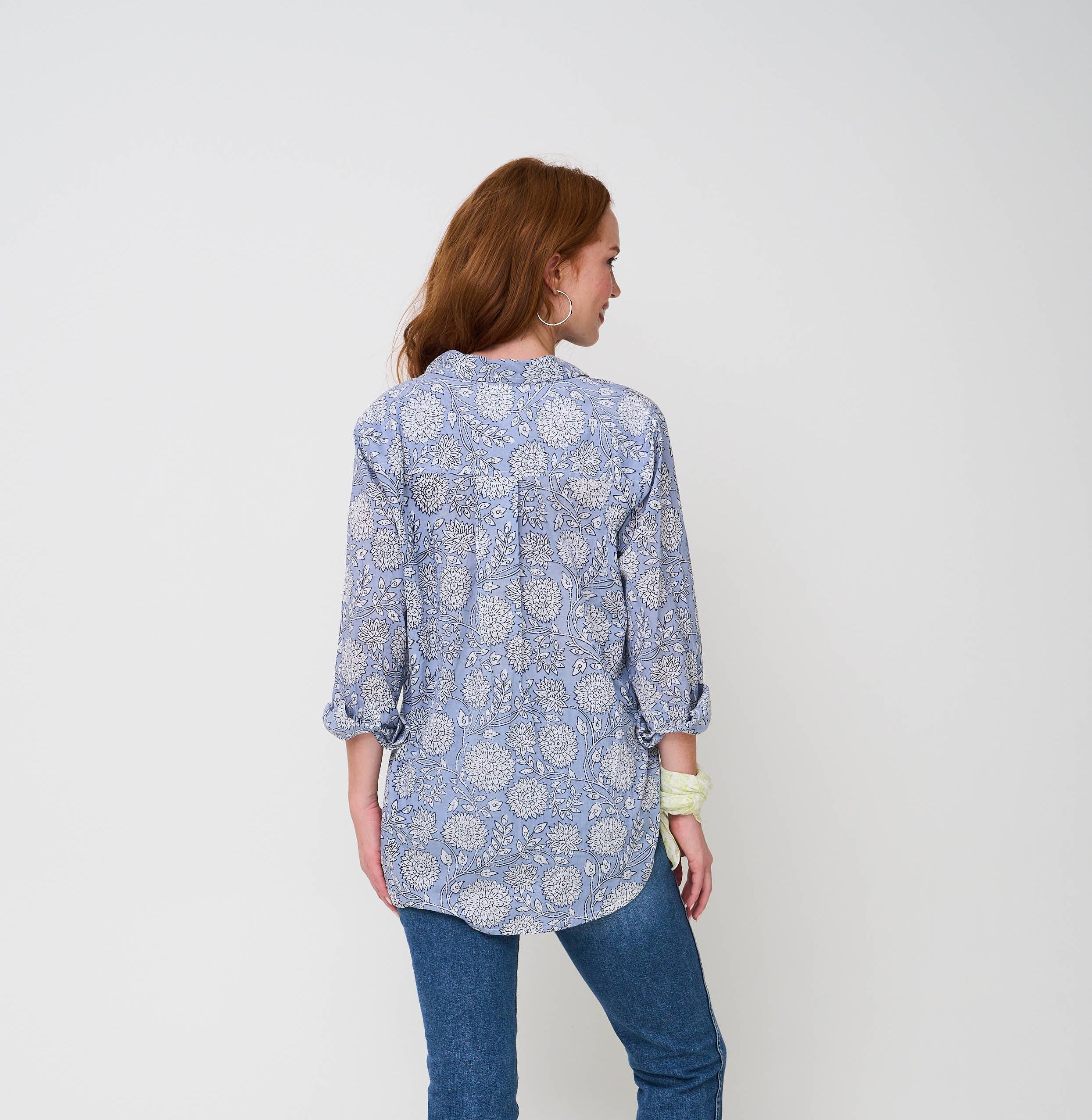 Good Boyfriend Shirt - Hydrangea Beauty Cornflower Blue