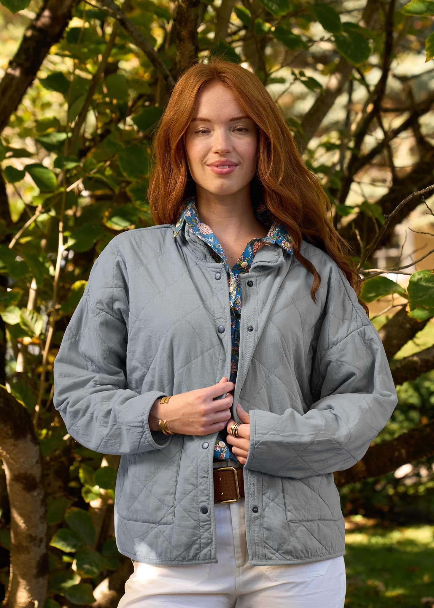 Countryside Quilted Jacket - Dove Grey
