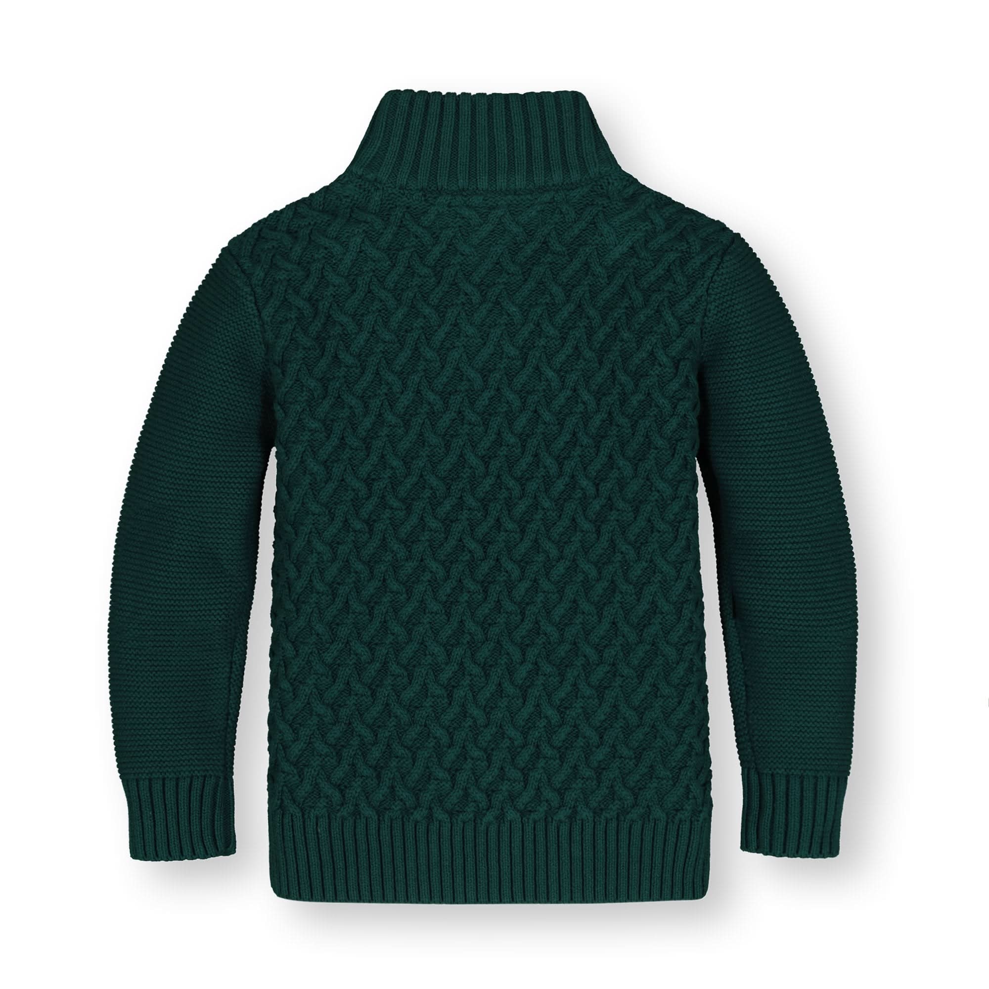 Mock Neck Cable Sweater