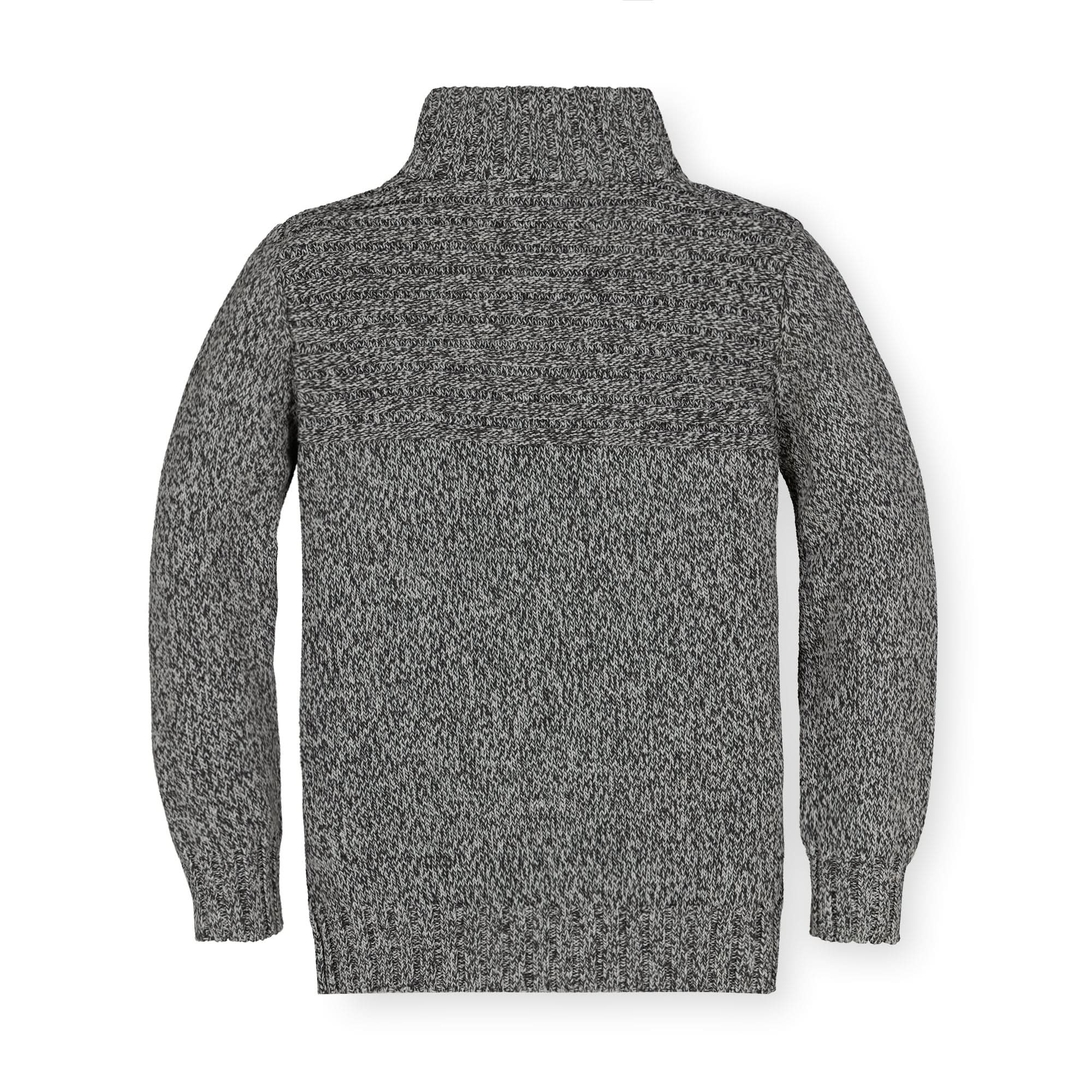 Mock Neck Button Placket Sweater