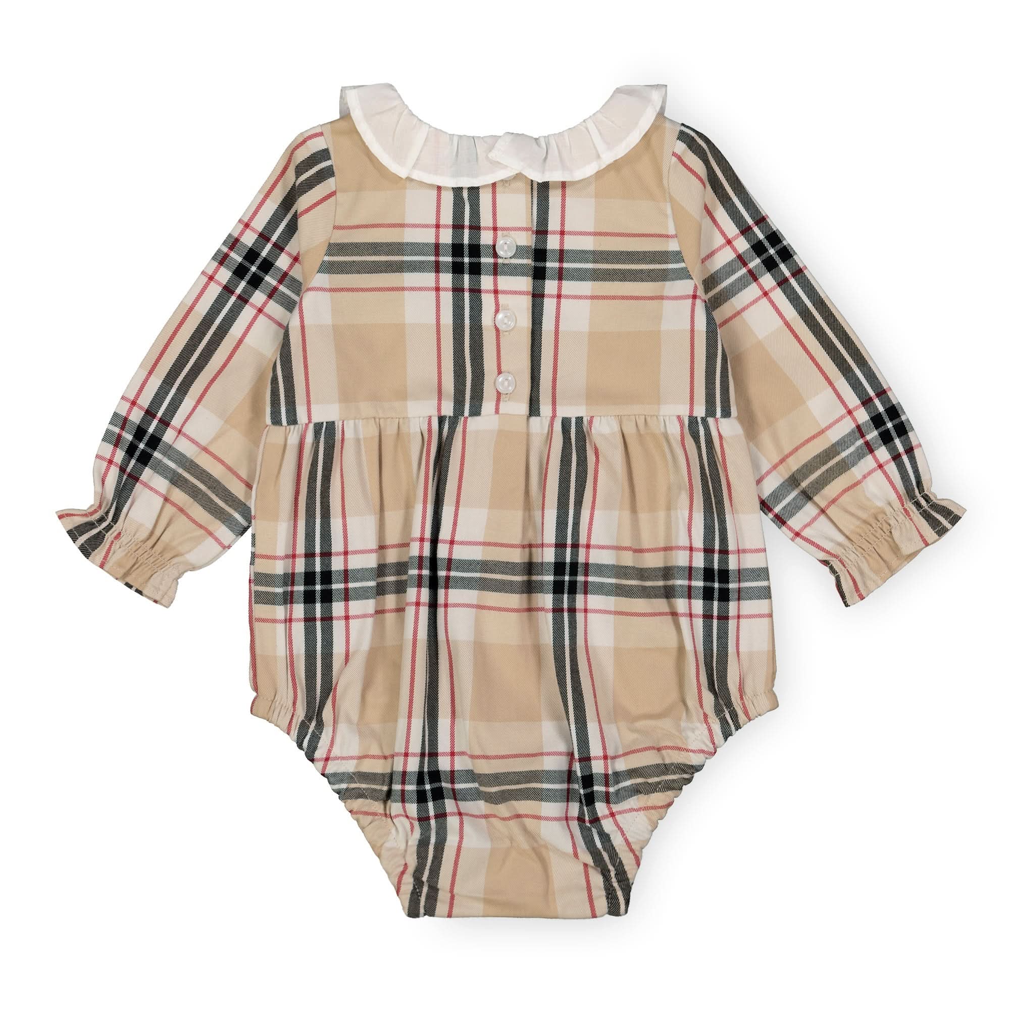 Ruffle Collar Organic Bubble Romper