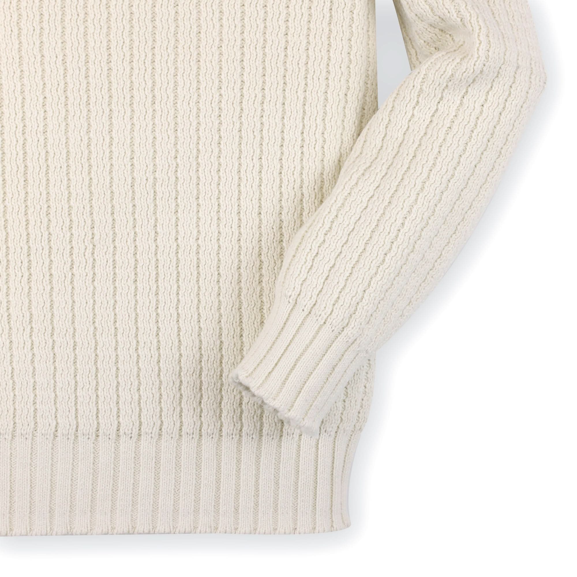Crew Neck Pullover Sweater with Suede Detail