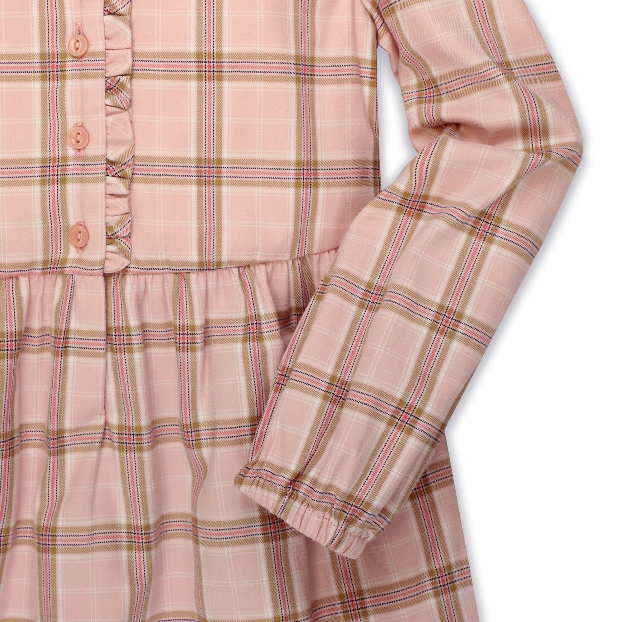 Tiered Ruffle Neck Dress - Made with Organic Cotton