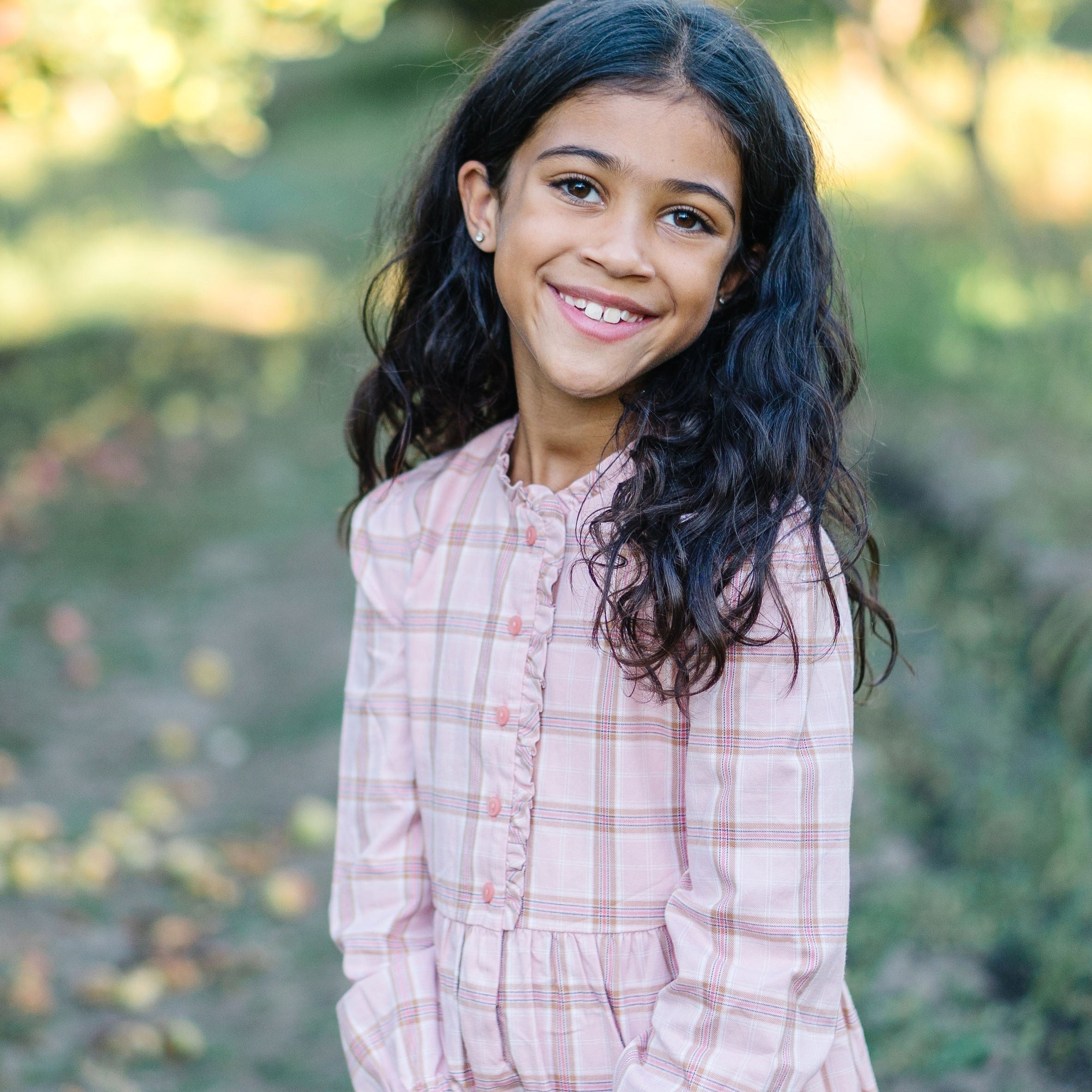 Tiered Ruffle Neck Dress - Made with Organic Cotton