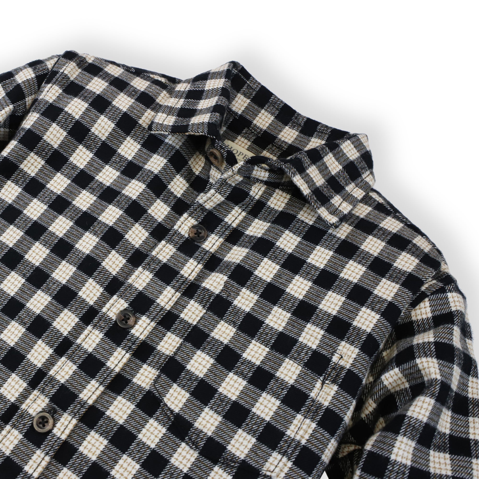 Flannel Shirt with Elbow Patches
