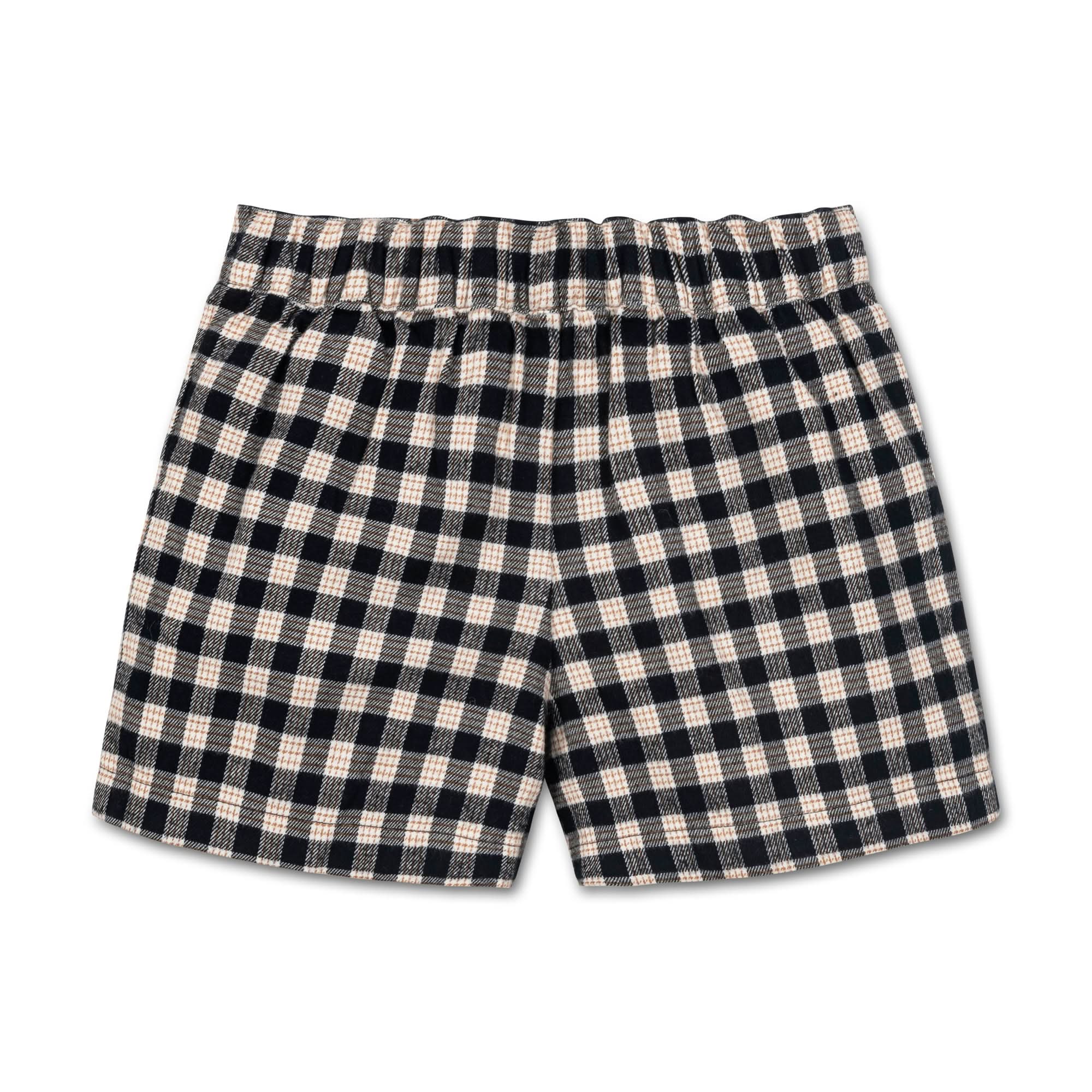 Pleated Organic Flannel Short