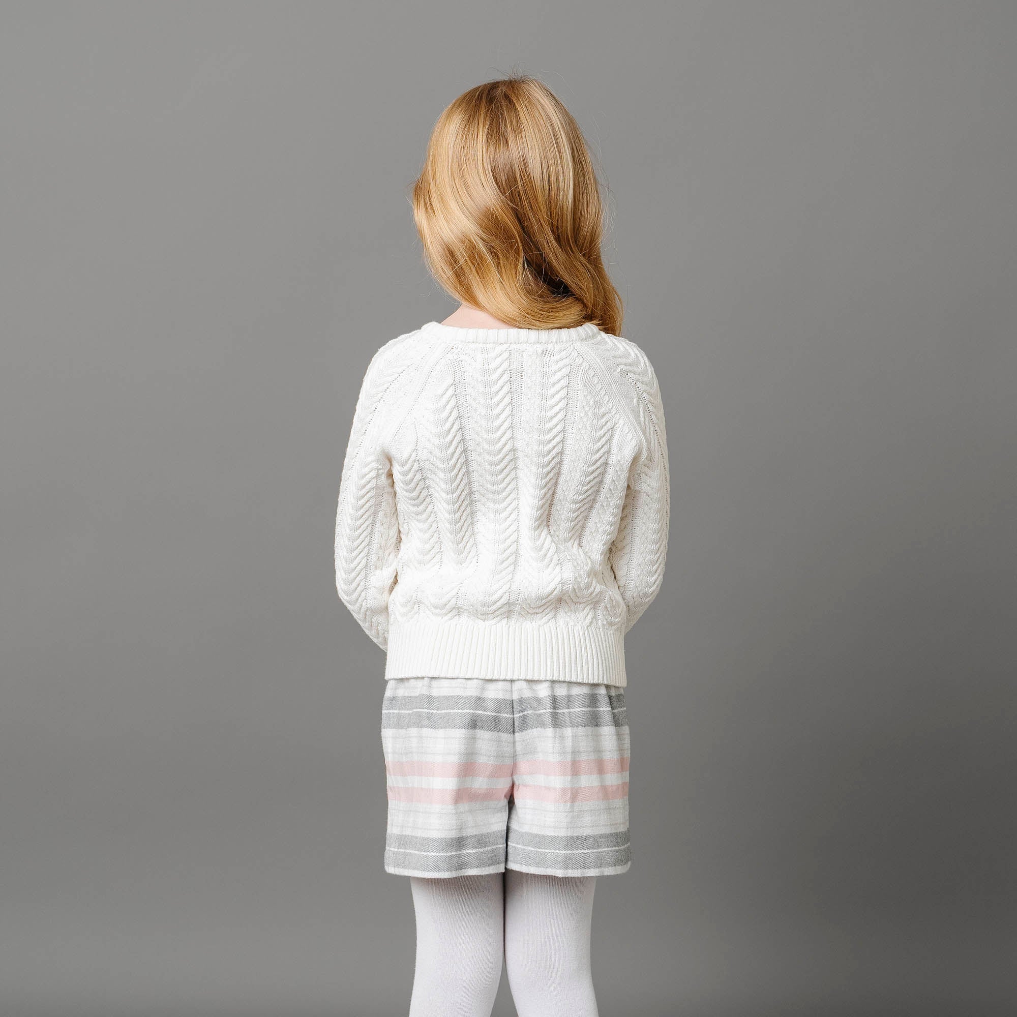 Pleated Organic Flannel Short