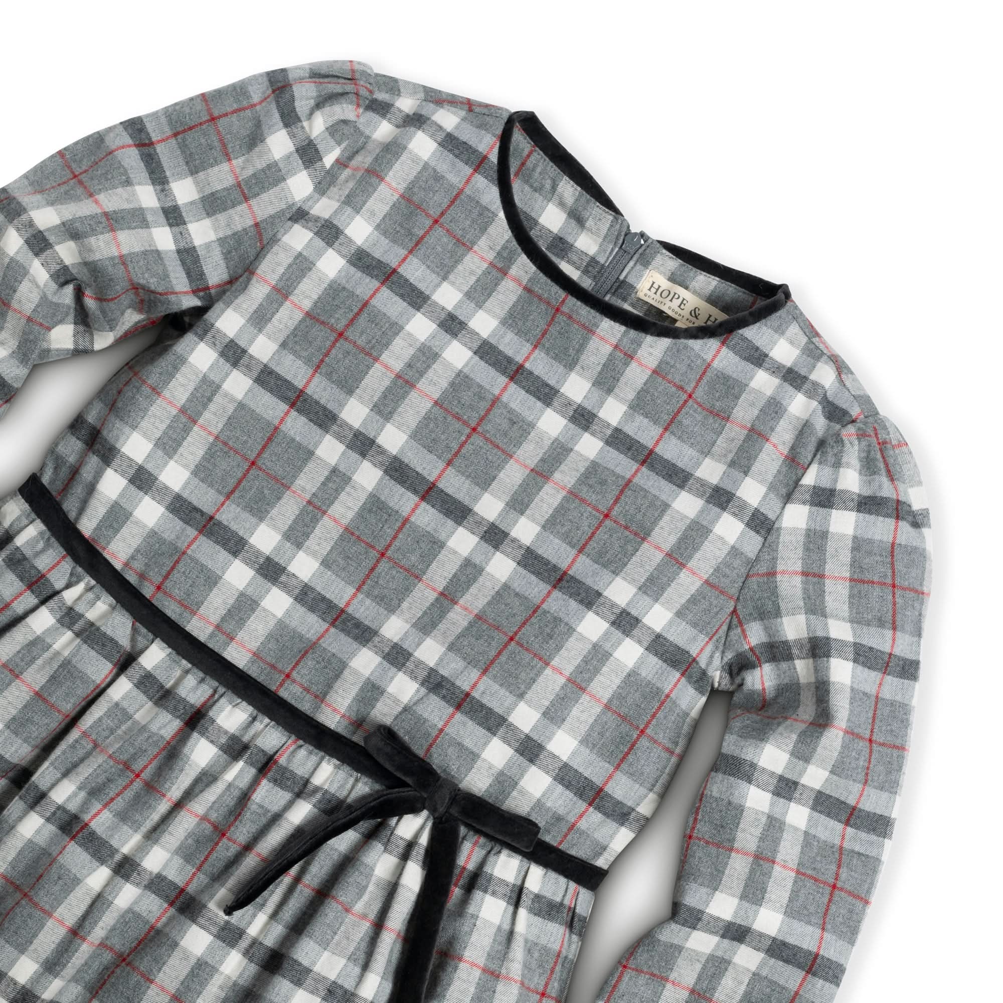 Tiered Flannel Dress - Baby
