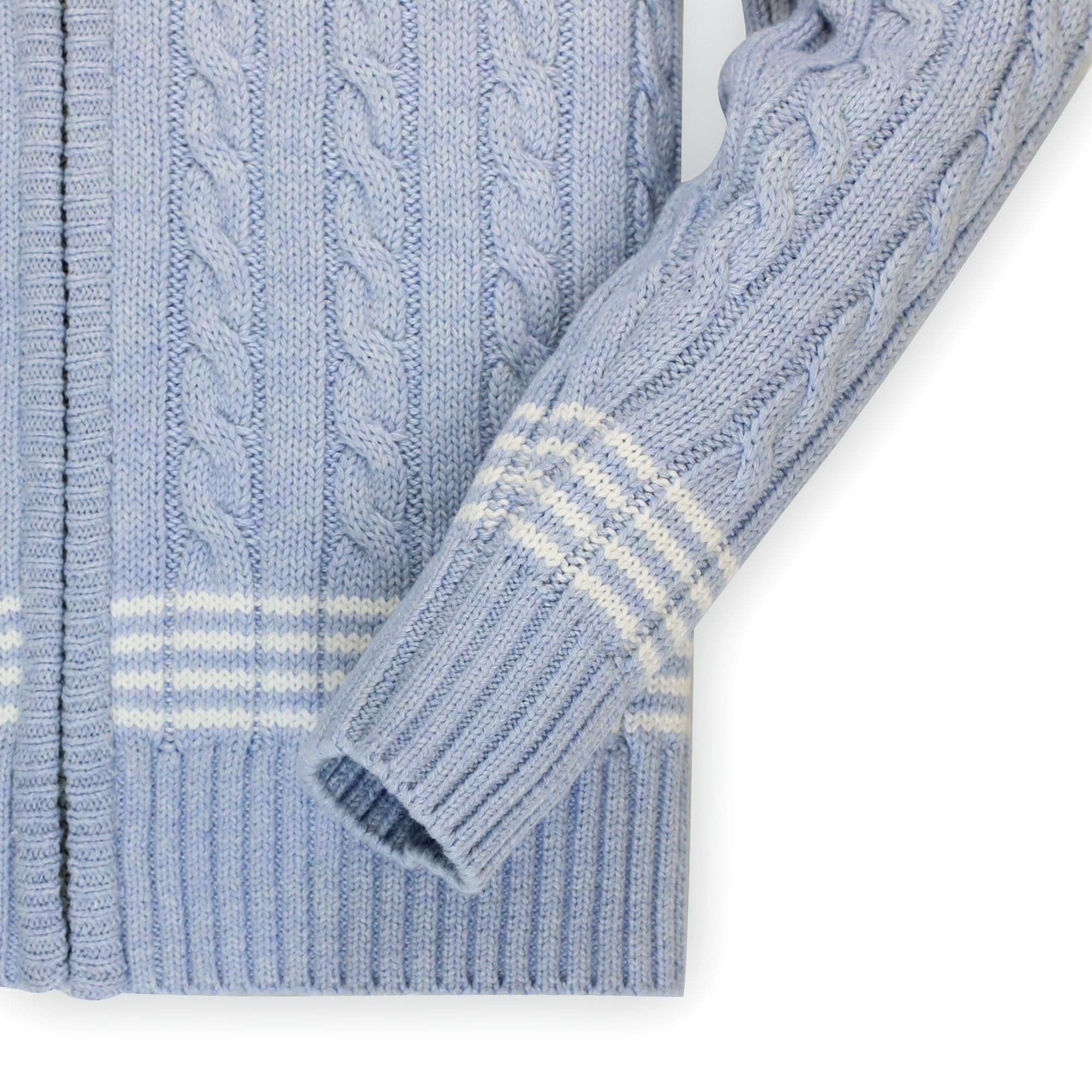 Zip-Up Textured Sweater