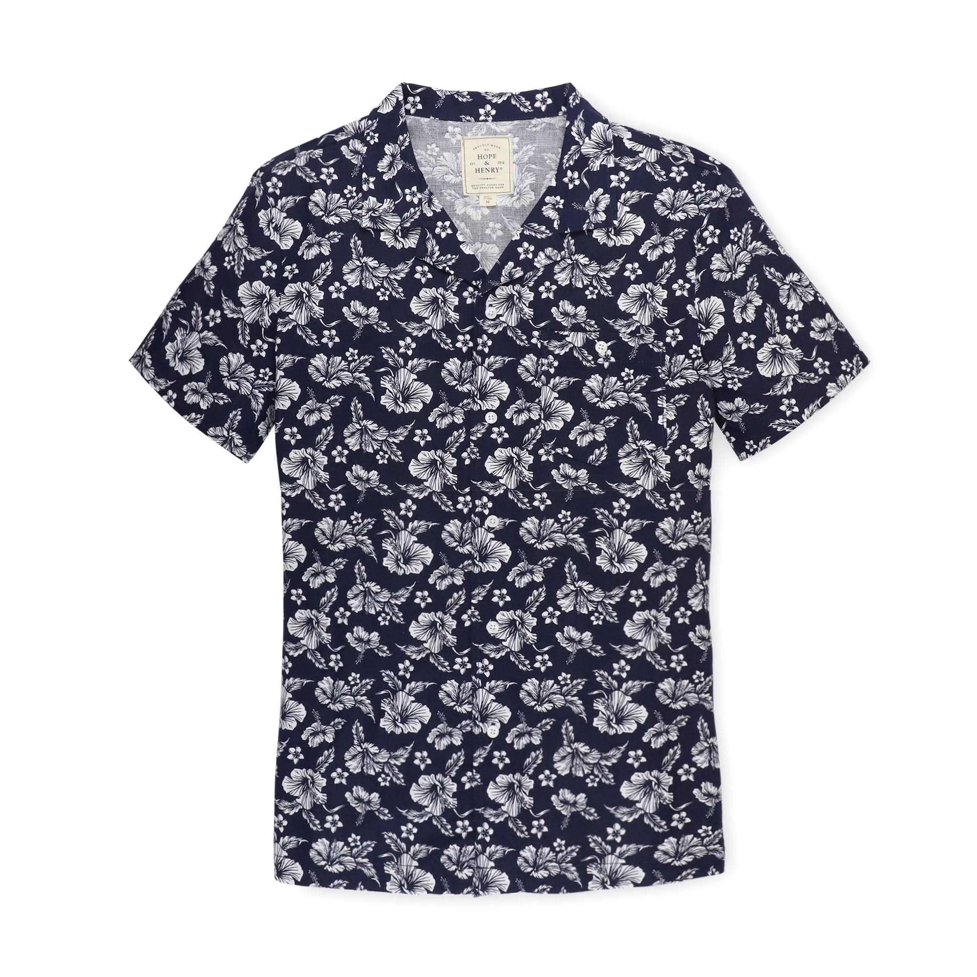 Linen Short Sleeve Camp Shirt