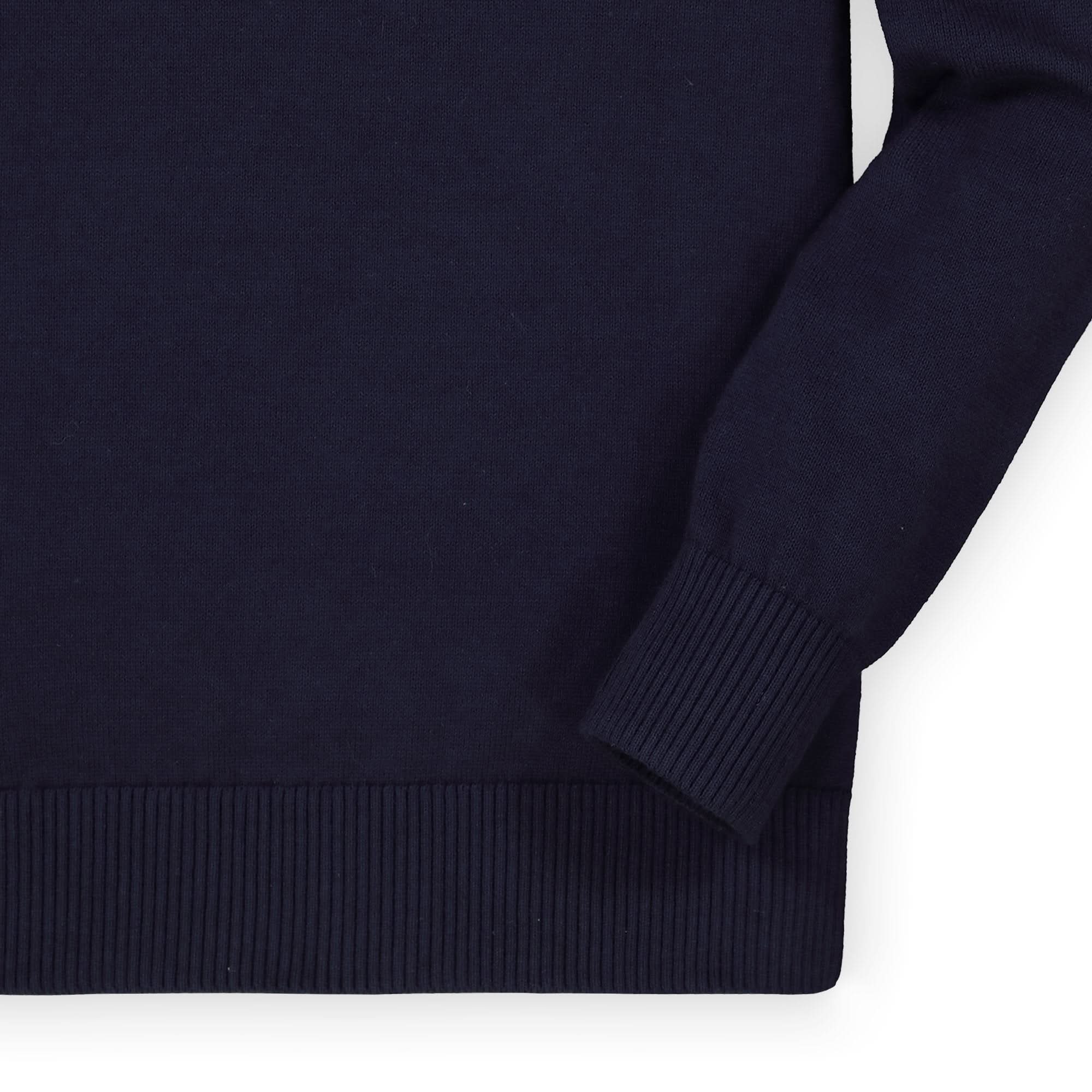 Fine Gauge Organic V-Neck Sweater - Baby