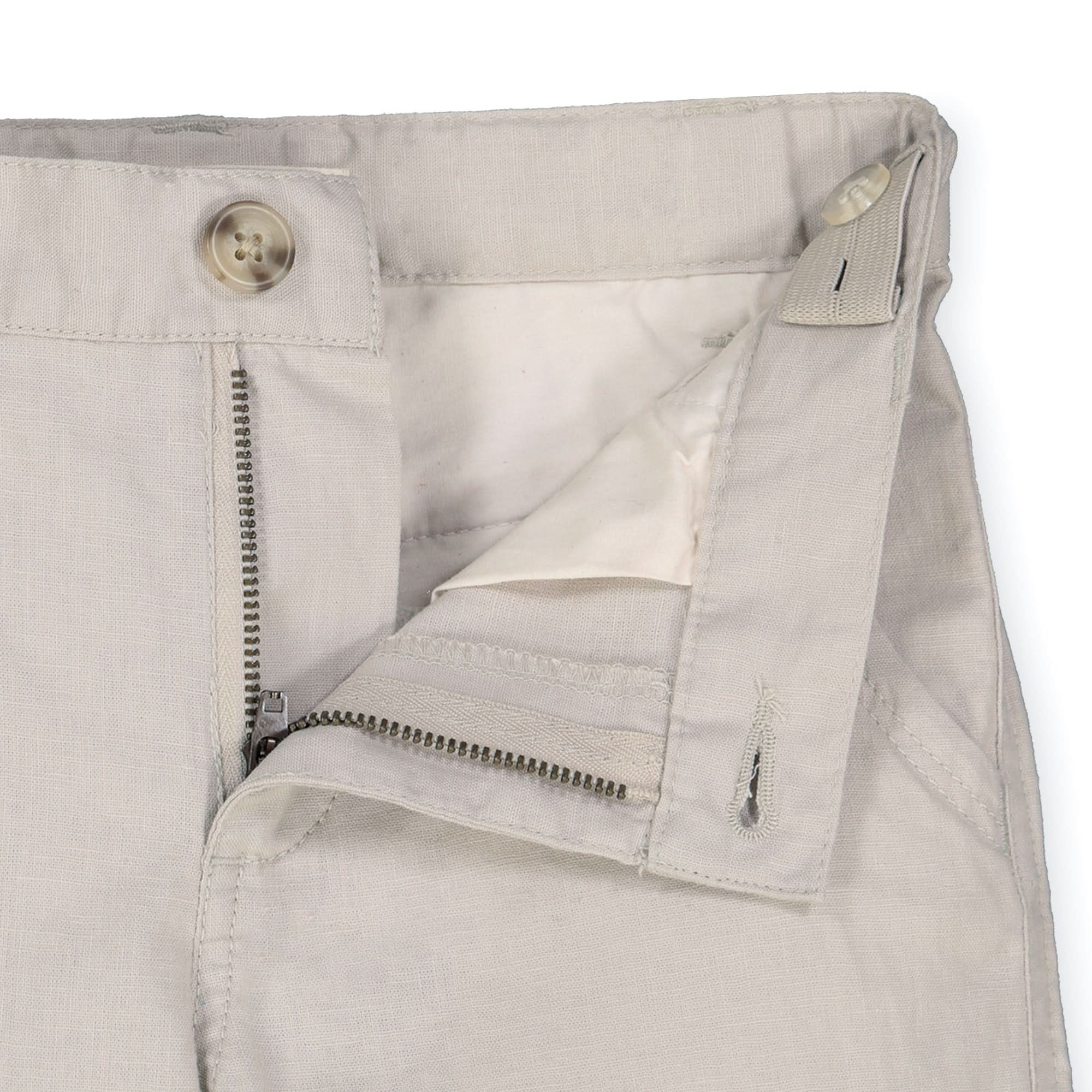 Relaxed Linen Roll-Up Pant