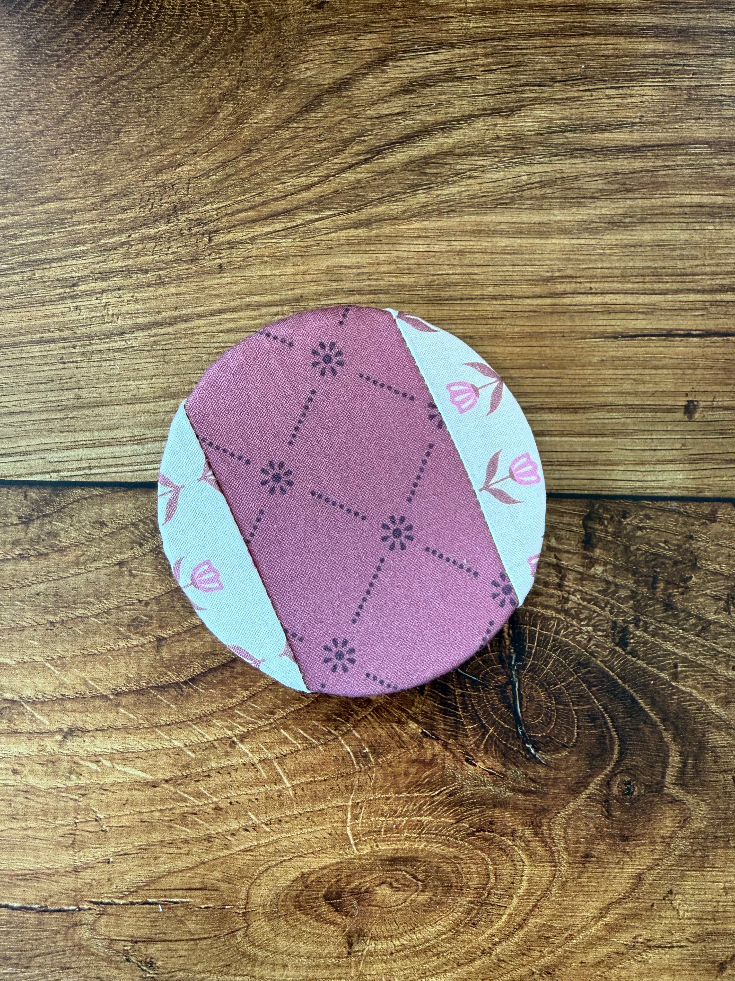 Cotton jar cover fitted over a jar — reusable, plastic-free, Five Oaks Farm
