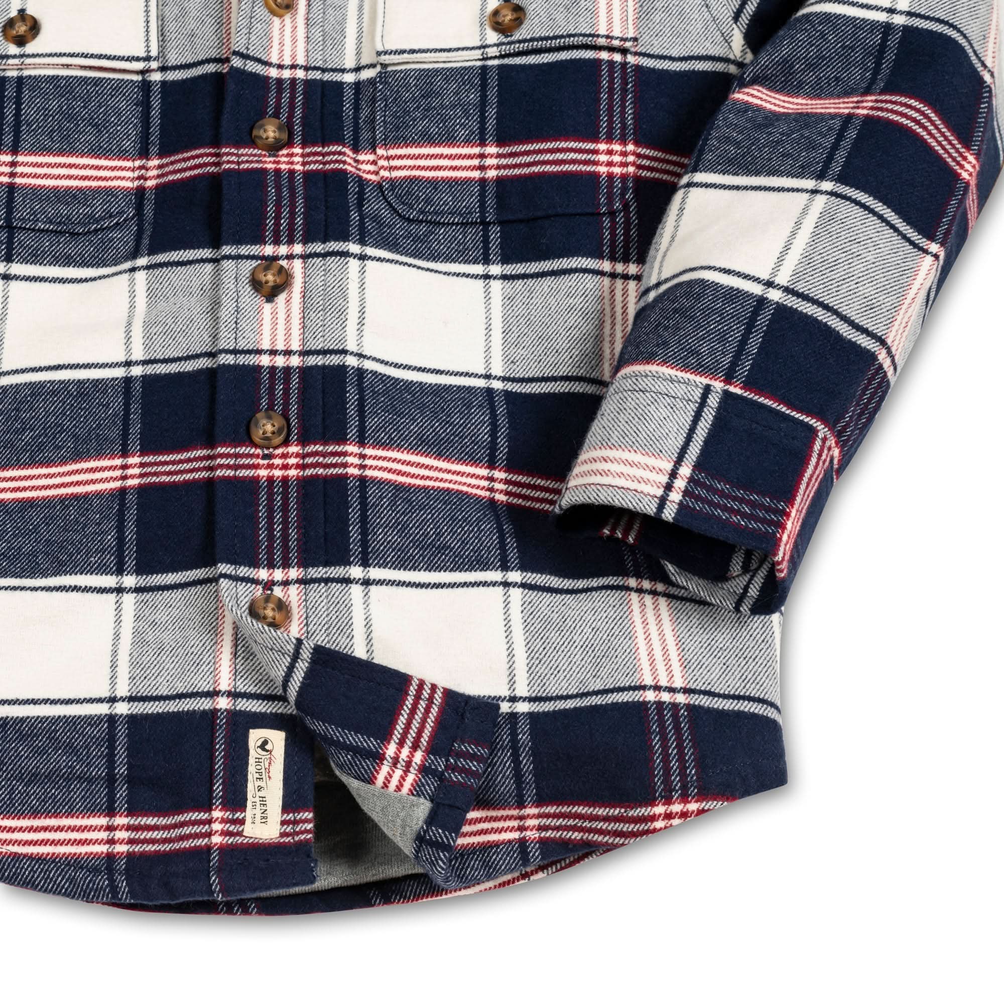 Hooded Flannel Shirt Jacket