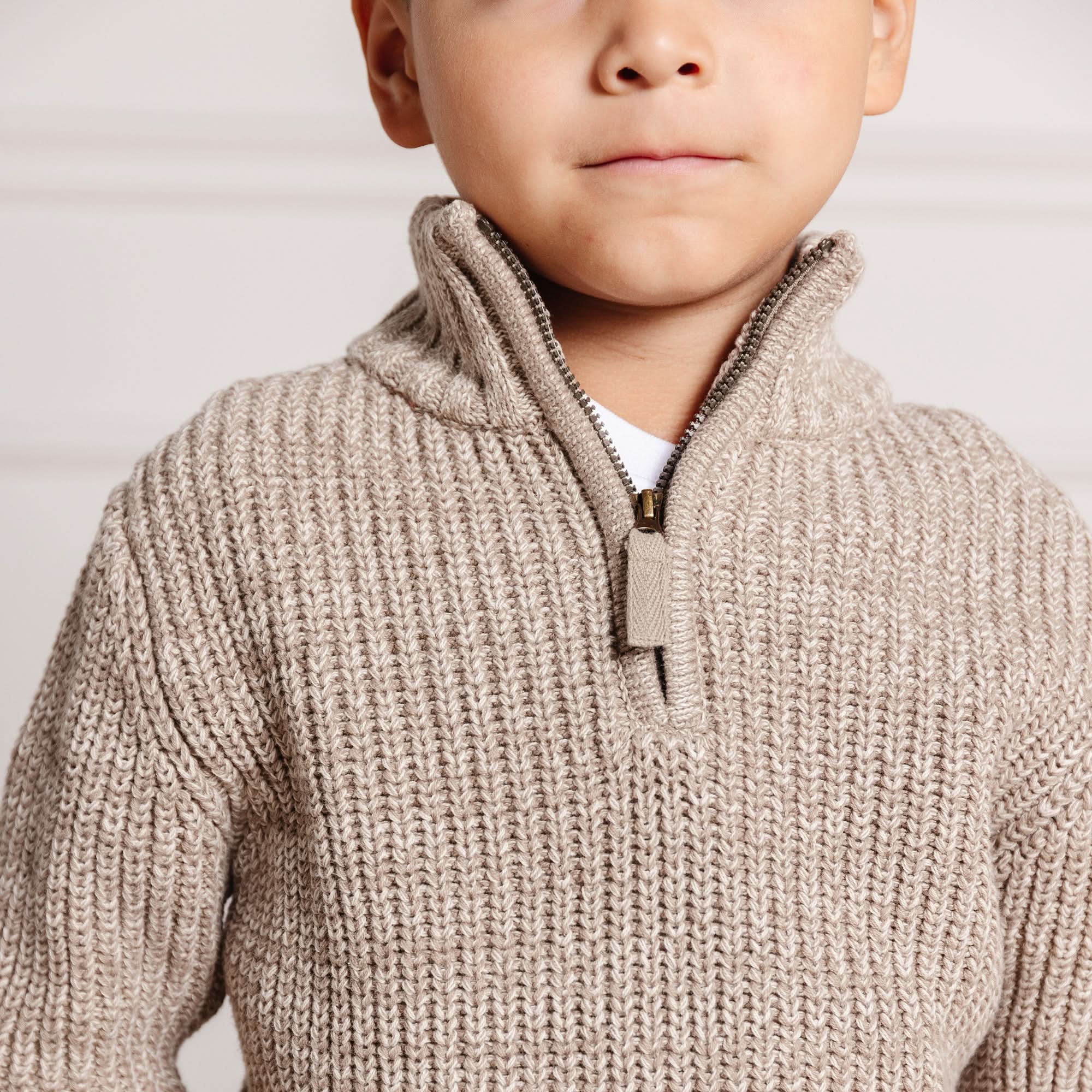 Half Zip Pullover Organic Sweater