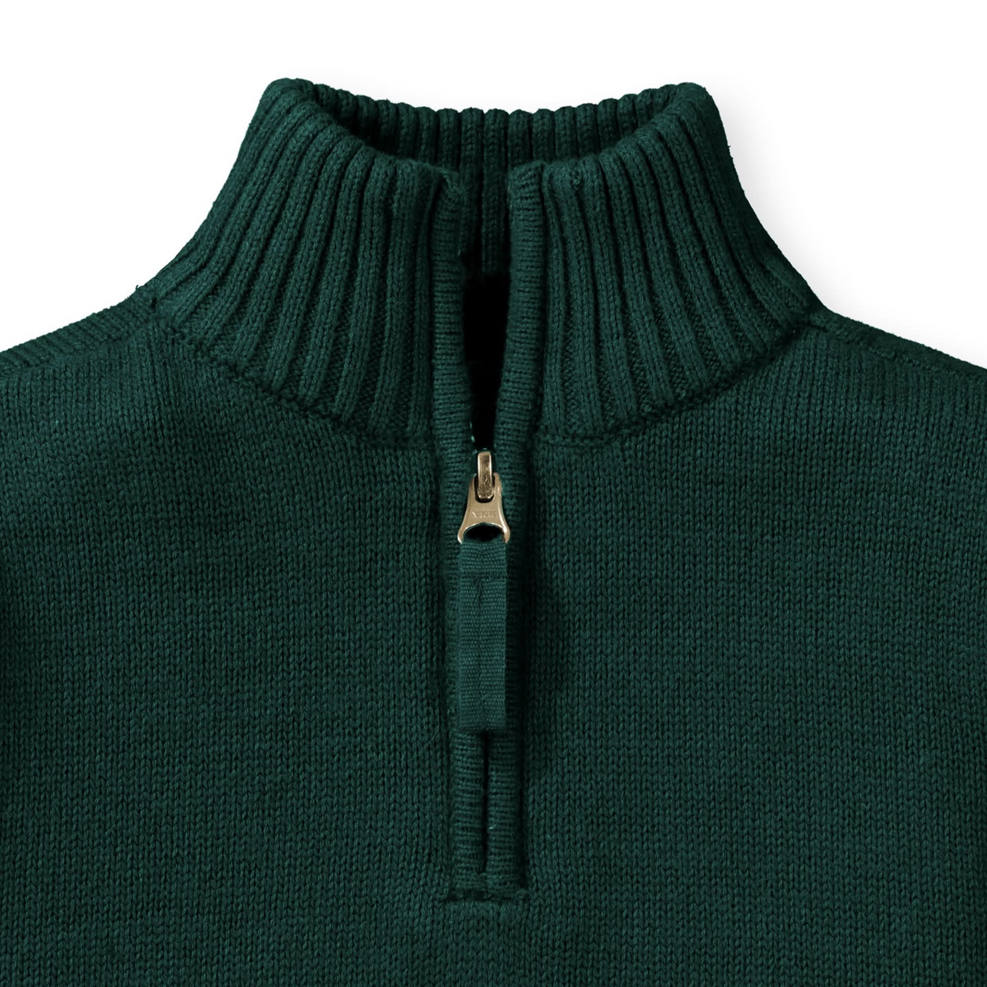 Organic Half Zip Pullover Sweater with Elbow Patches - Baby
