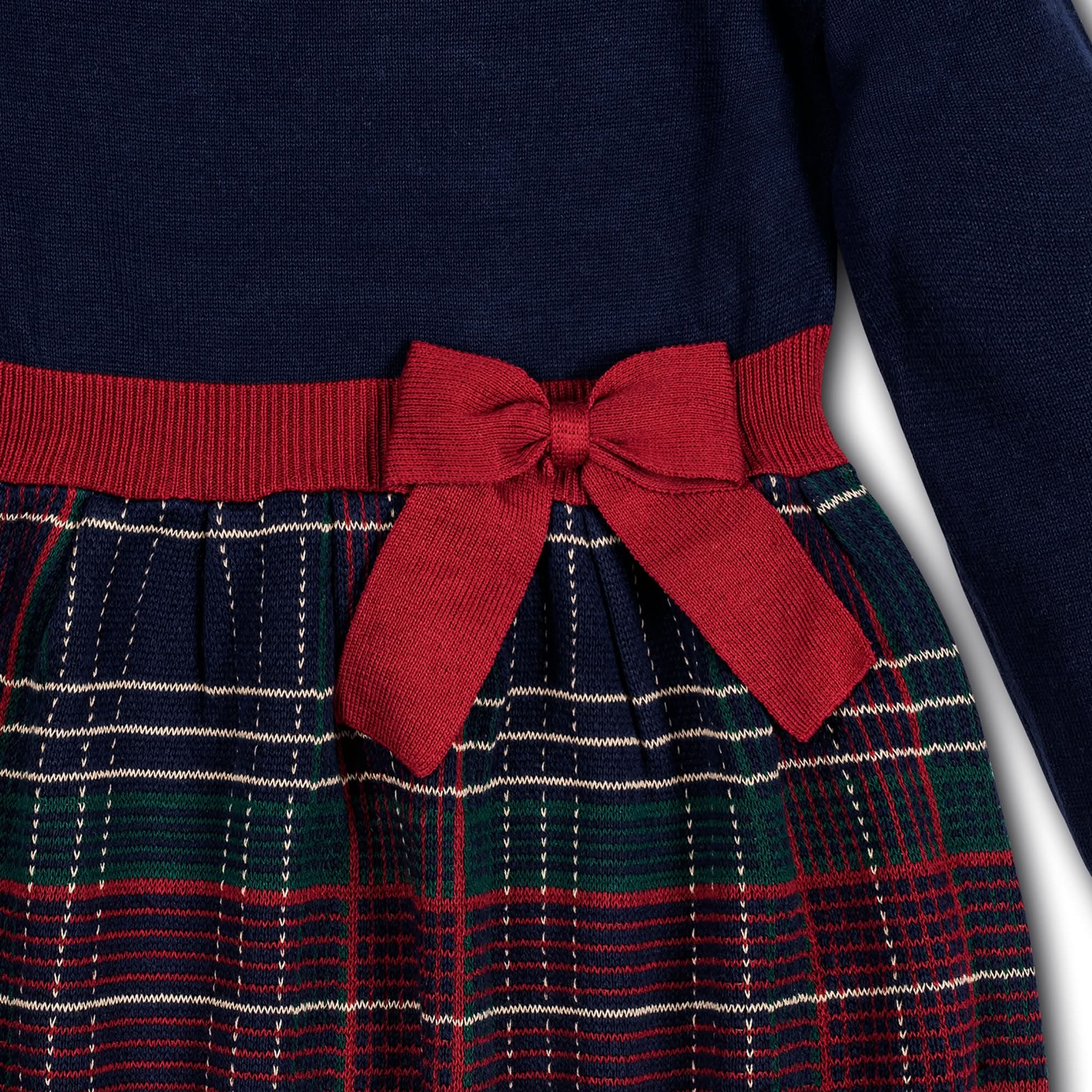 Skater Sweater Dress with Bow
