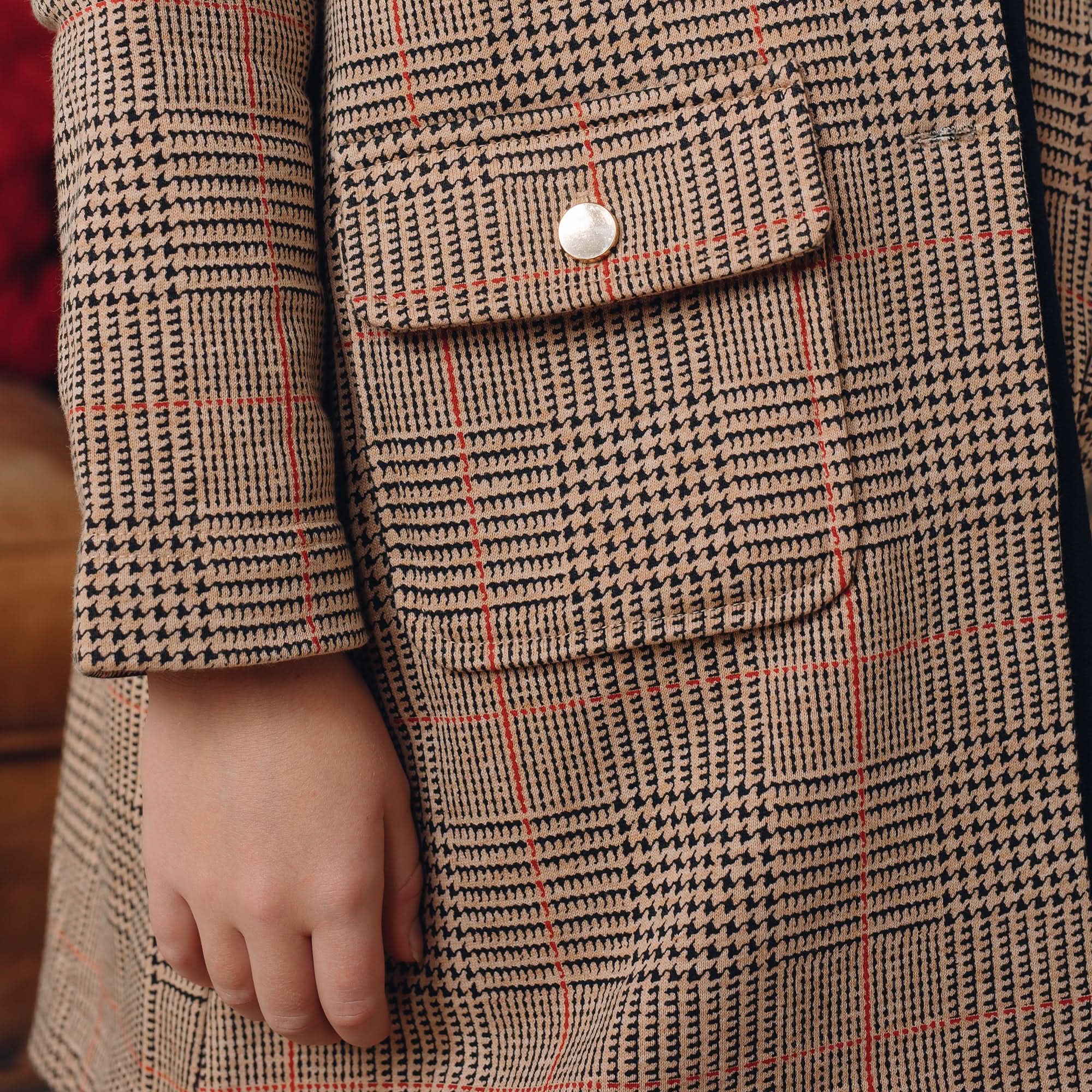 Faux Fur Collar Fleece Coat