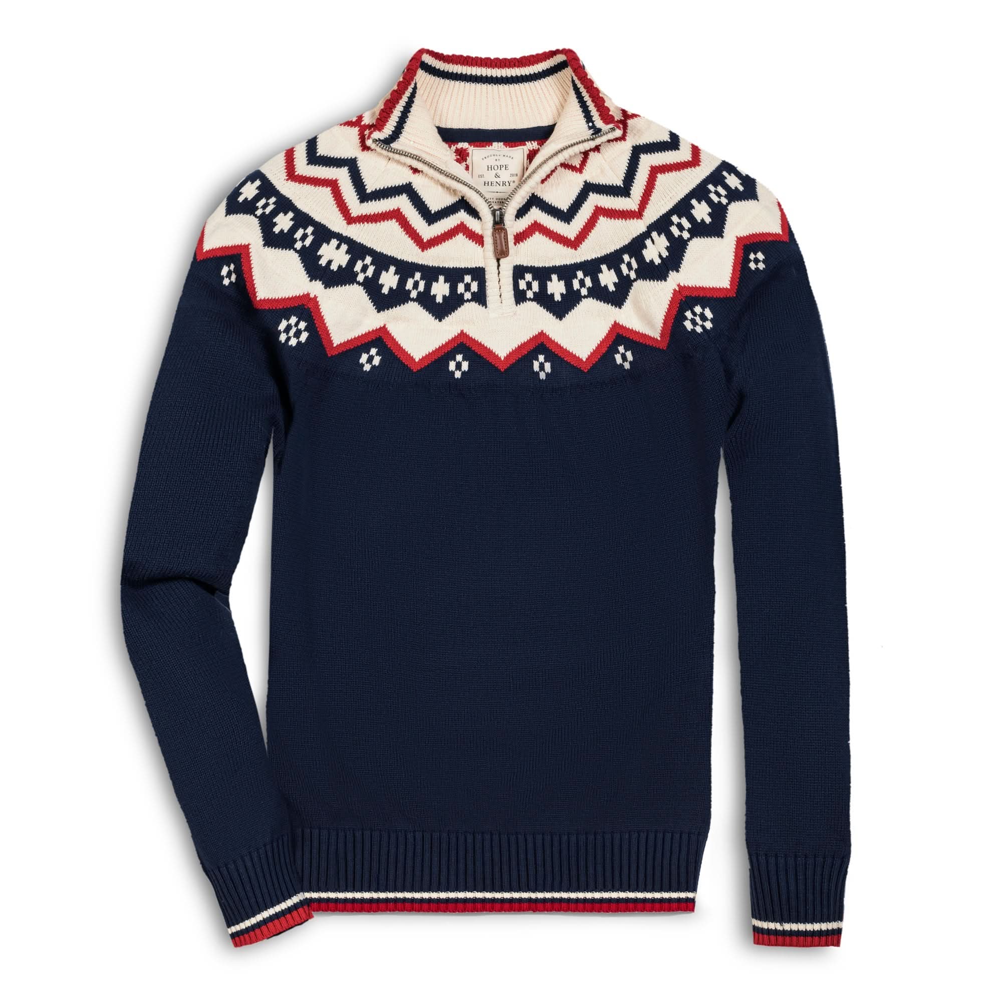 Nordic Half Zip Sweater
