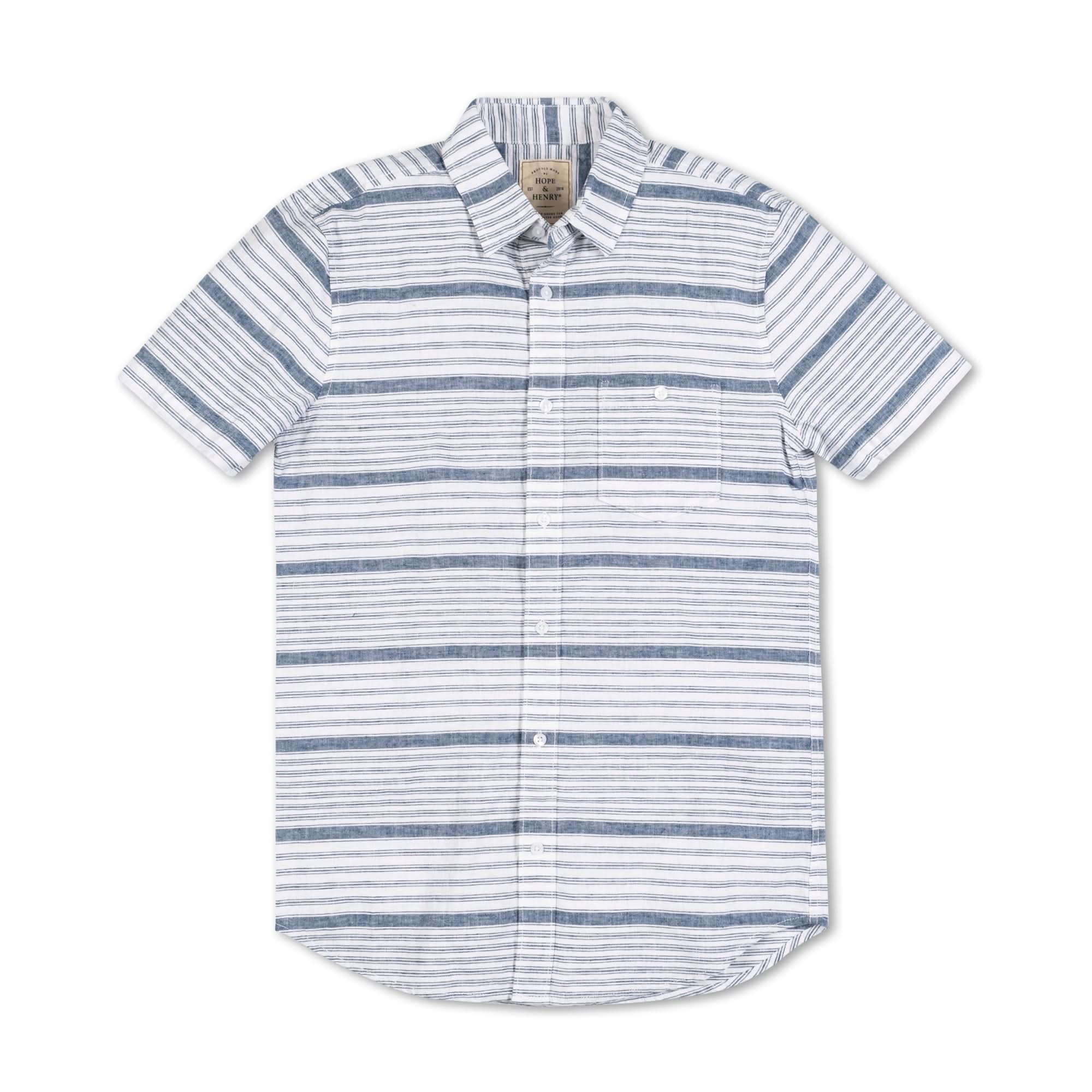 Linen Short Sleeve Button Down Shirt
